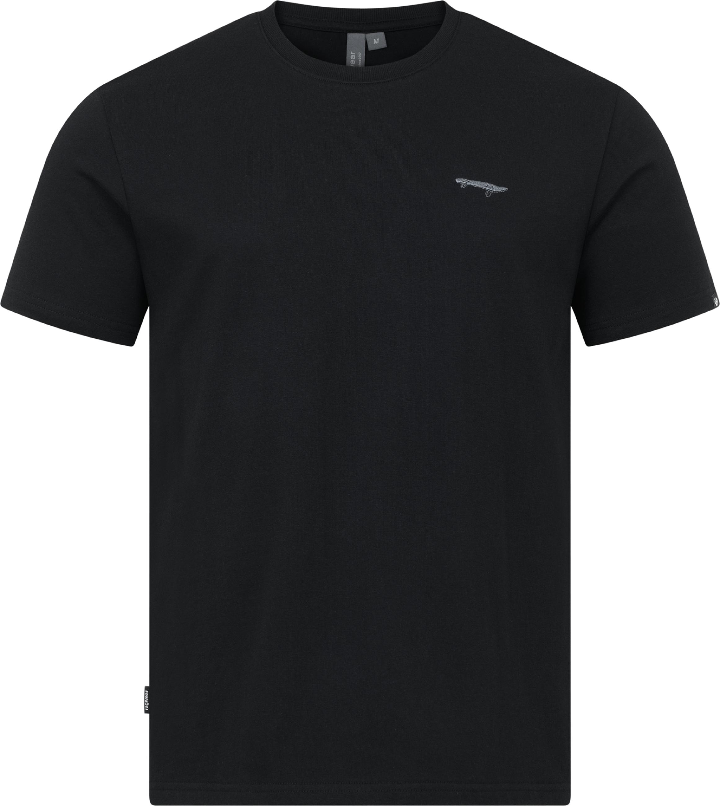 Boxy T-Shirt mit Skateboard-Stickerei "Samms I Gots YOUMODO" Black