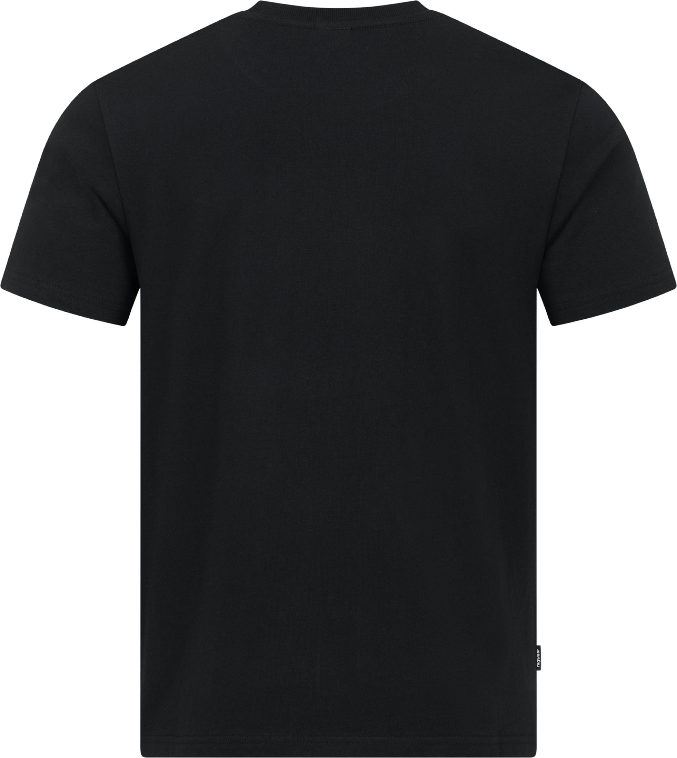 Boxy T-Shirt mit Skateboard-Stickerei "Samms I Gots YOUMODO" Black