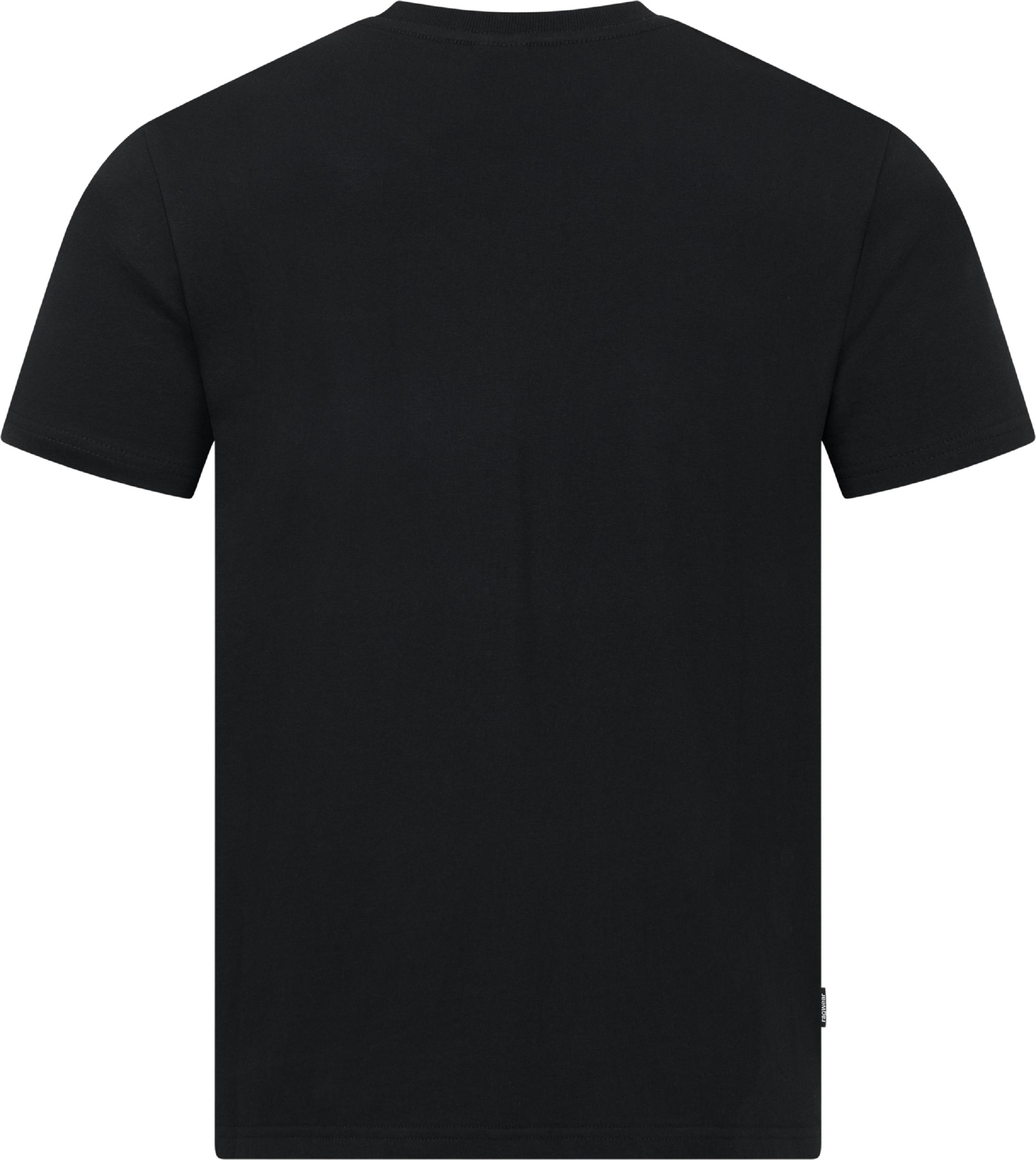 Boxy T-Shirt mit Krug-Stickerei "Samms J Gots YOUMODO" Black