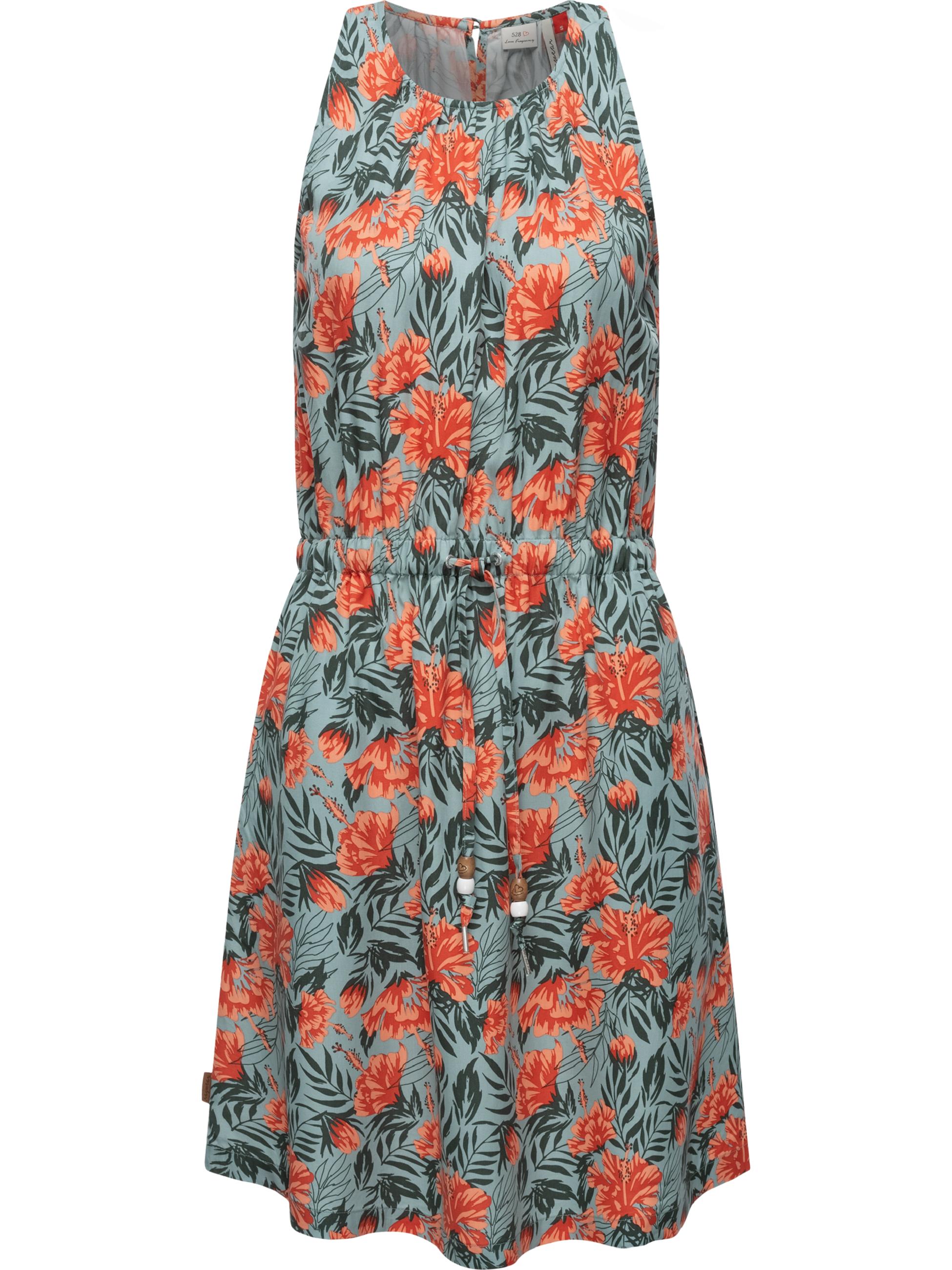 Leichtes Sommerkleid "Sanai Print Organic" Aqua