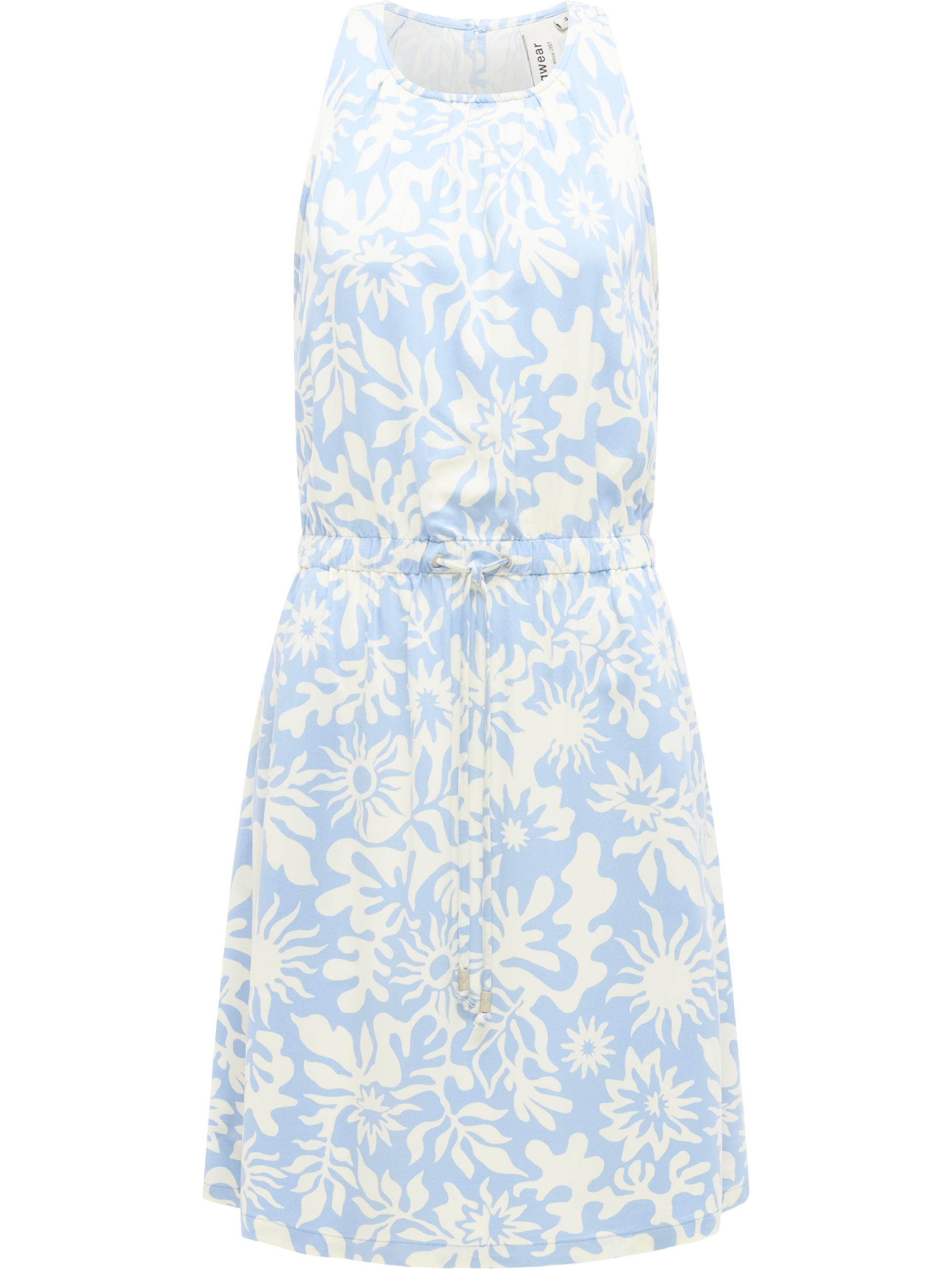 kurzes Sommerkleid mit Schnürung "Sanai Print" Arctic Blue