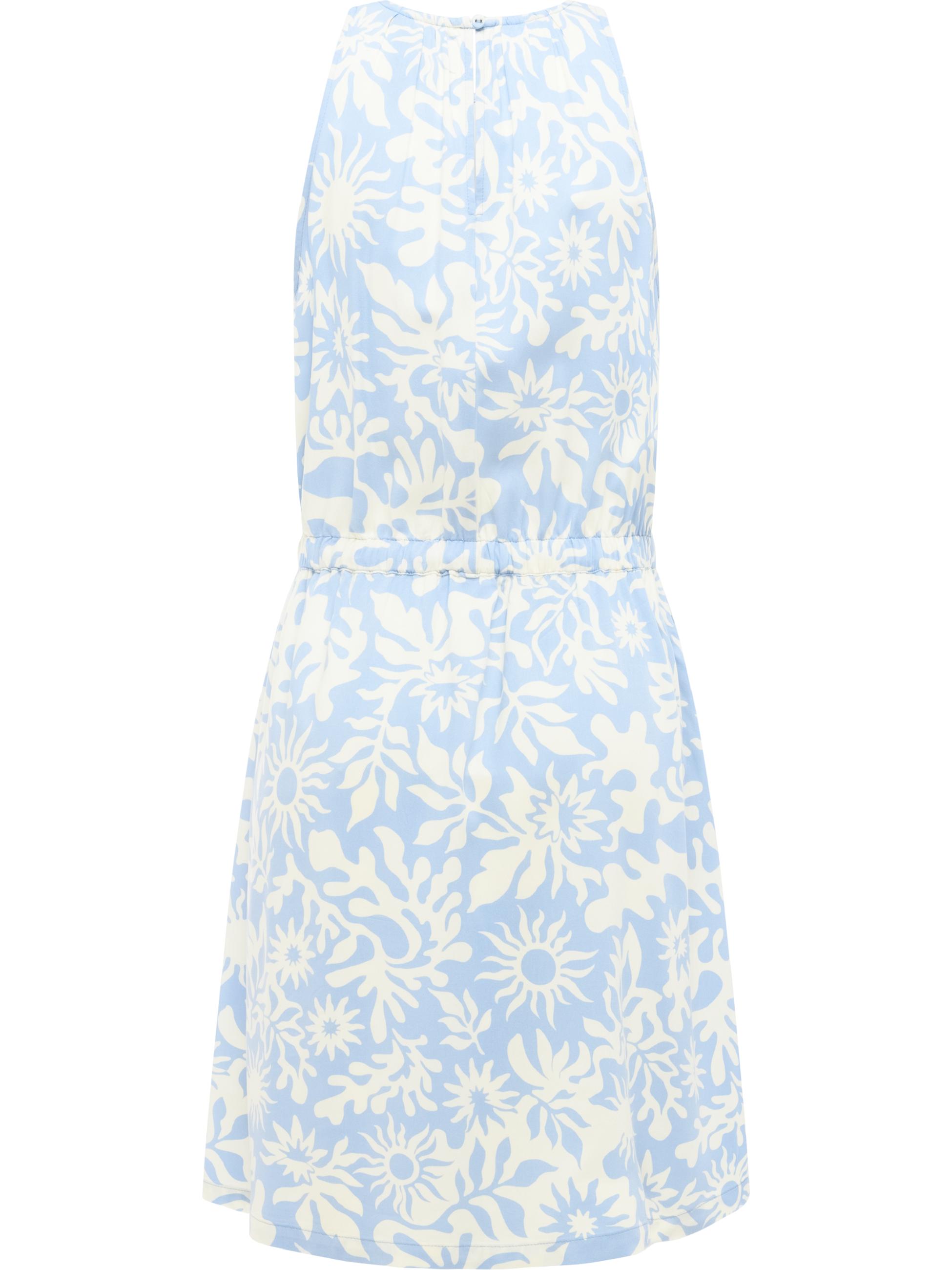 kurzes Sommerkleid mit Schnürung "Sanai Print" Arctic Blue