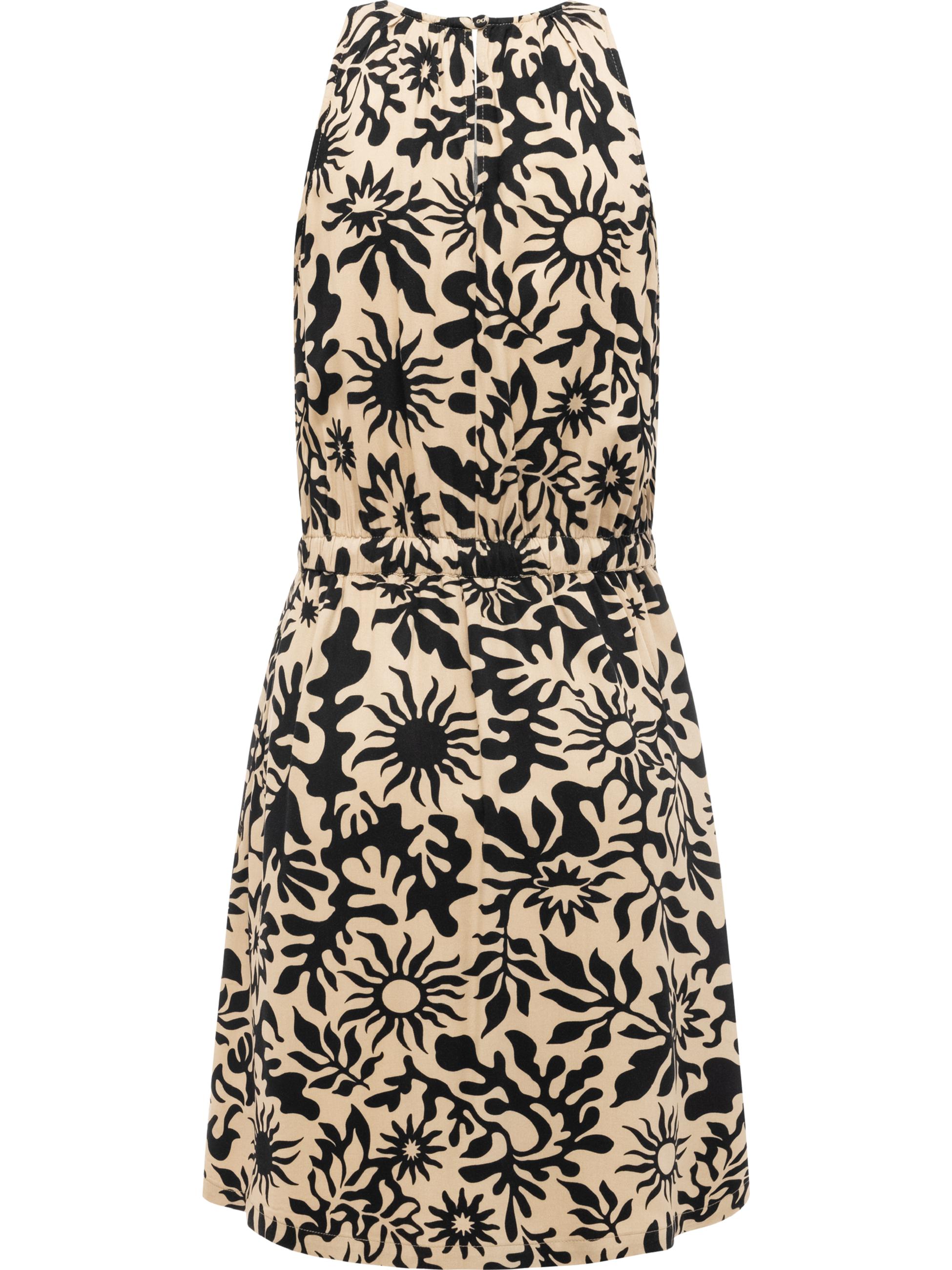 kurzes Sommerkleid mit Schnürung "Sanai Print" Sand