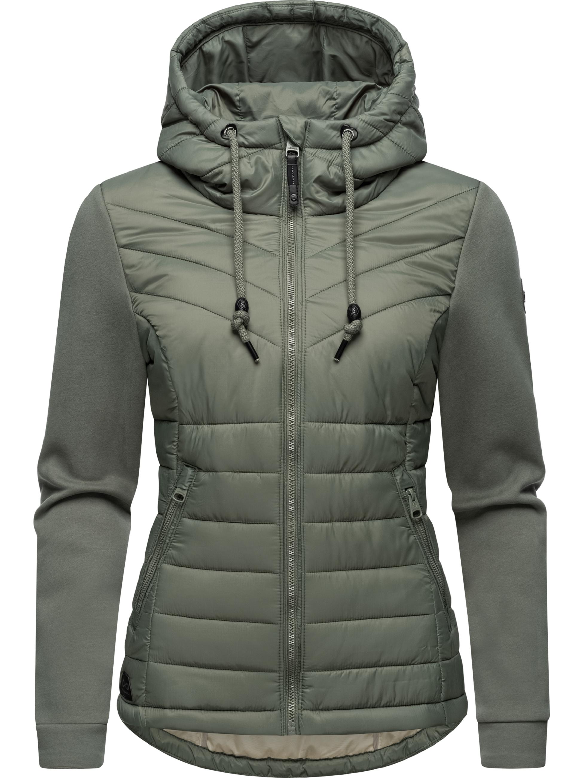 Leichte Steppjacke mit weichen Ärmeln "Sandrra" Olive