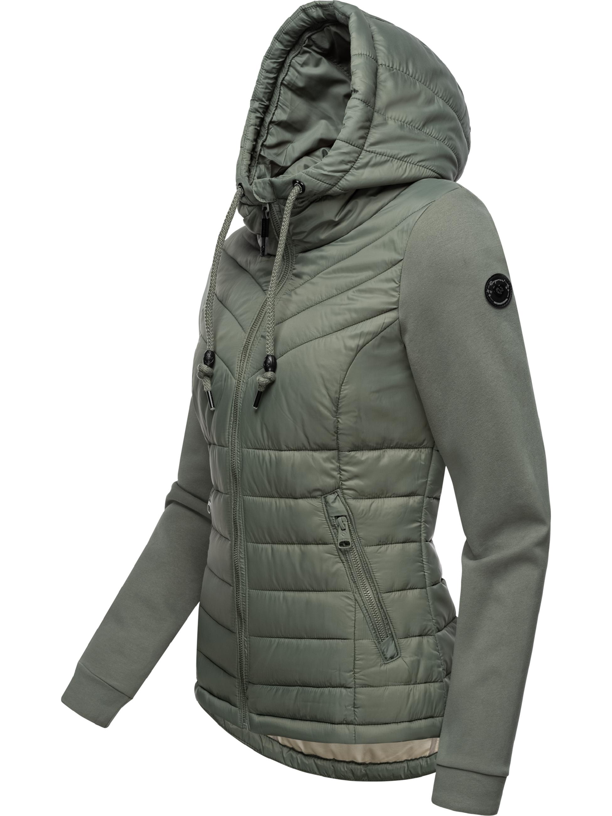 Leichte Steppjacke mit weichen Ärmeln "Sandrra" Olive