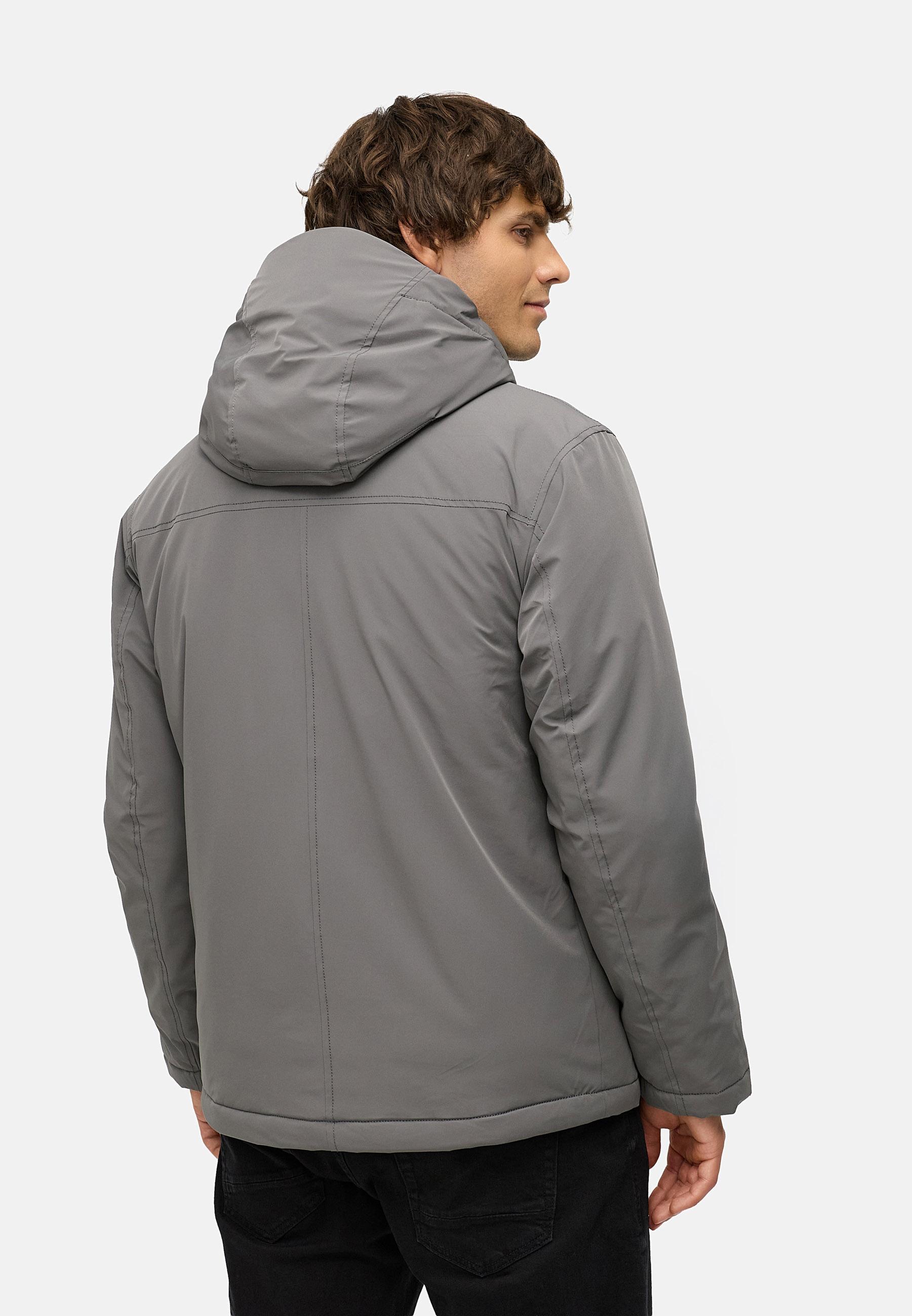 Winterjacke mit Kapuze "Saqon YOUMODO" Stone Grey