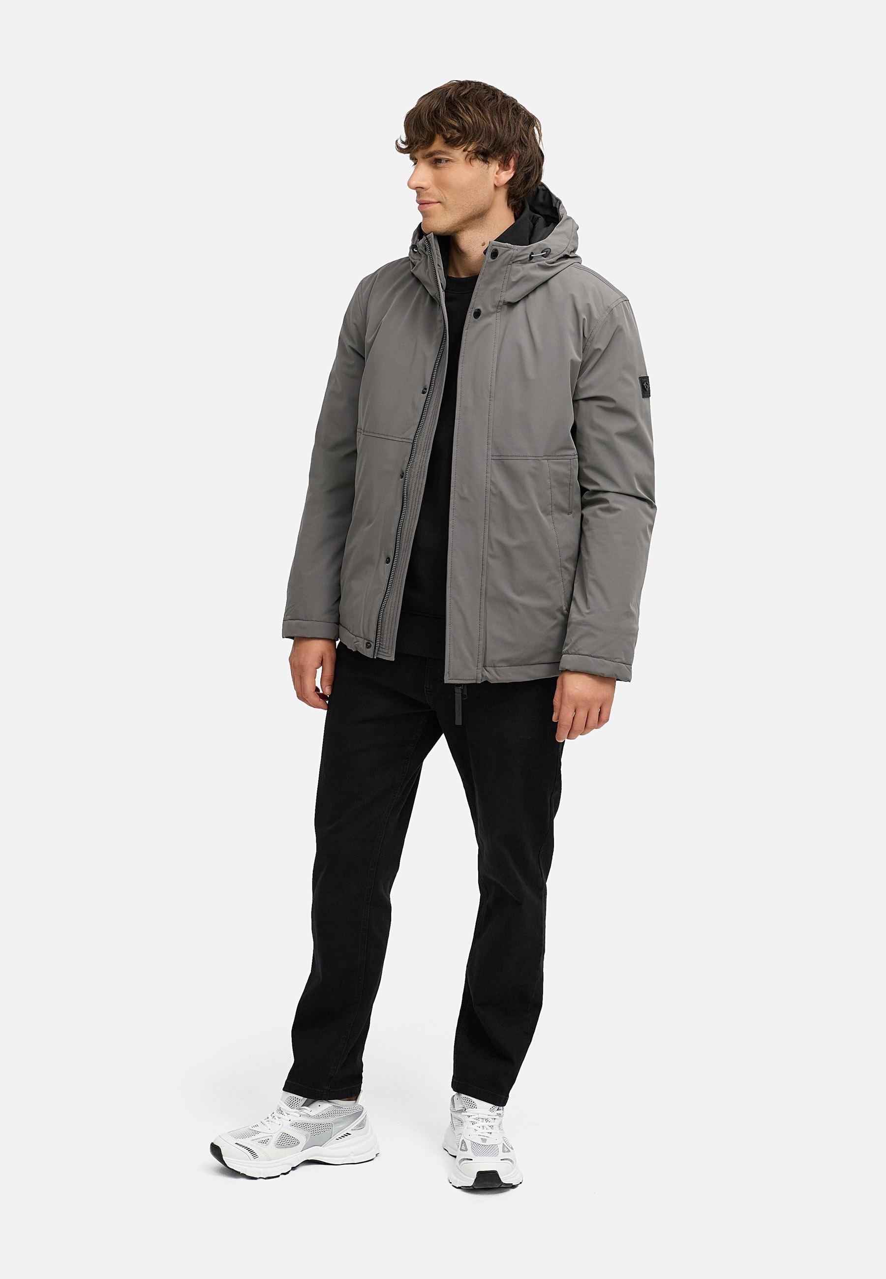 Winterjacke mit Kapuze "Saqon YOUMODO" Stone Grey
