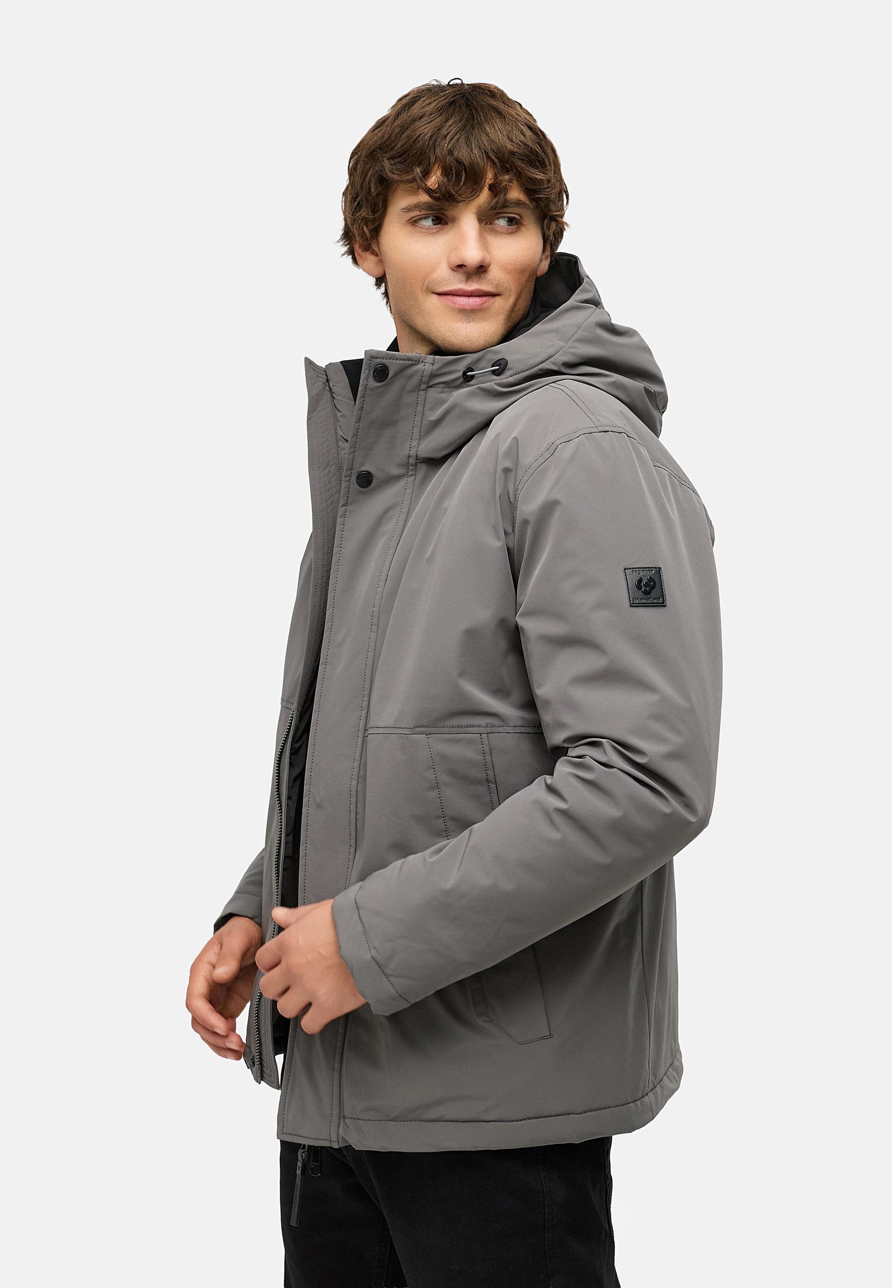 Winterjacke mit Kapuze "Saqon YOUMODO" Stone Grey