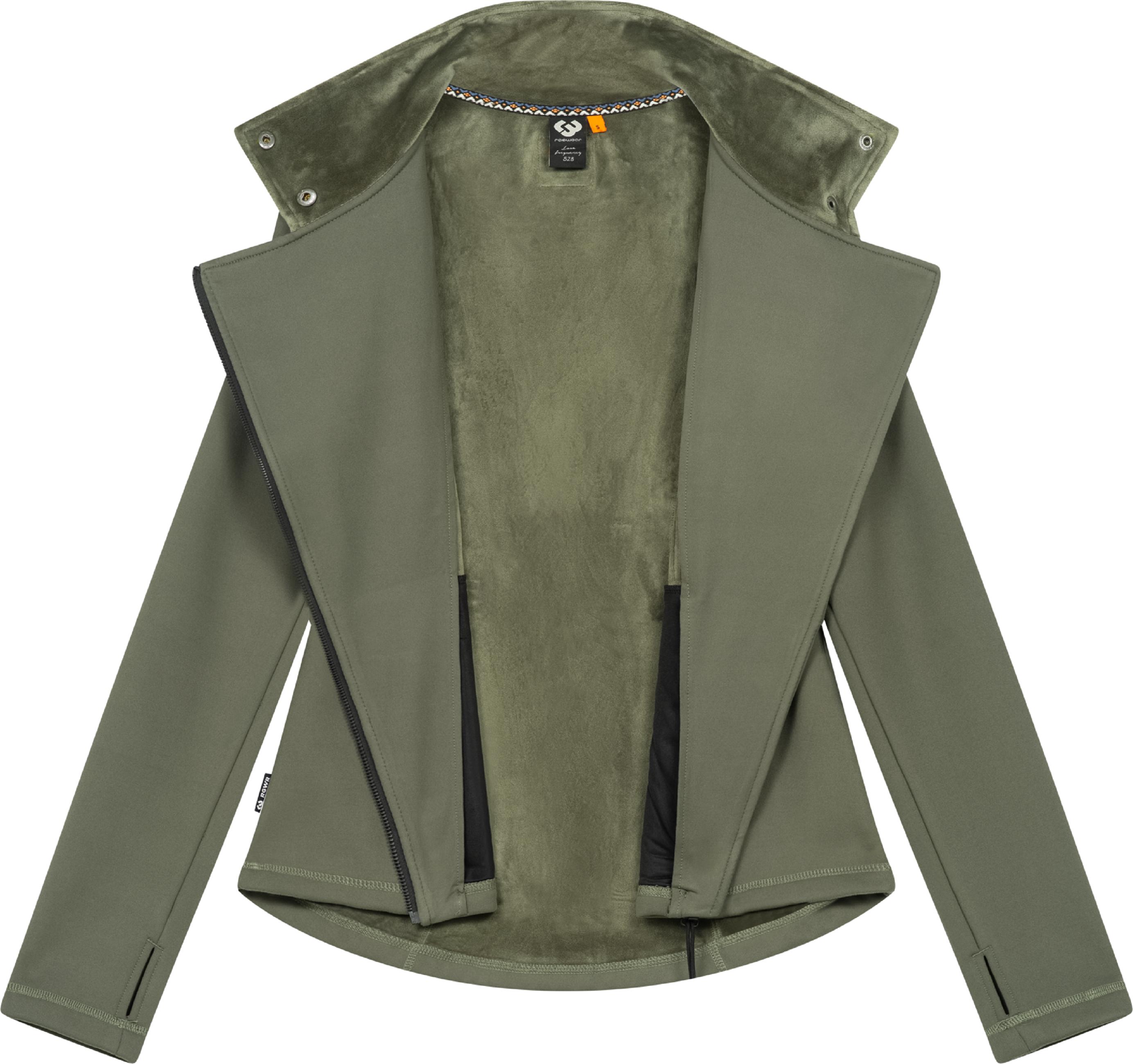 Kuschlig weiche Sweatjacke "Saskie" Dark Olive