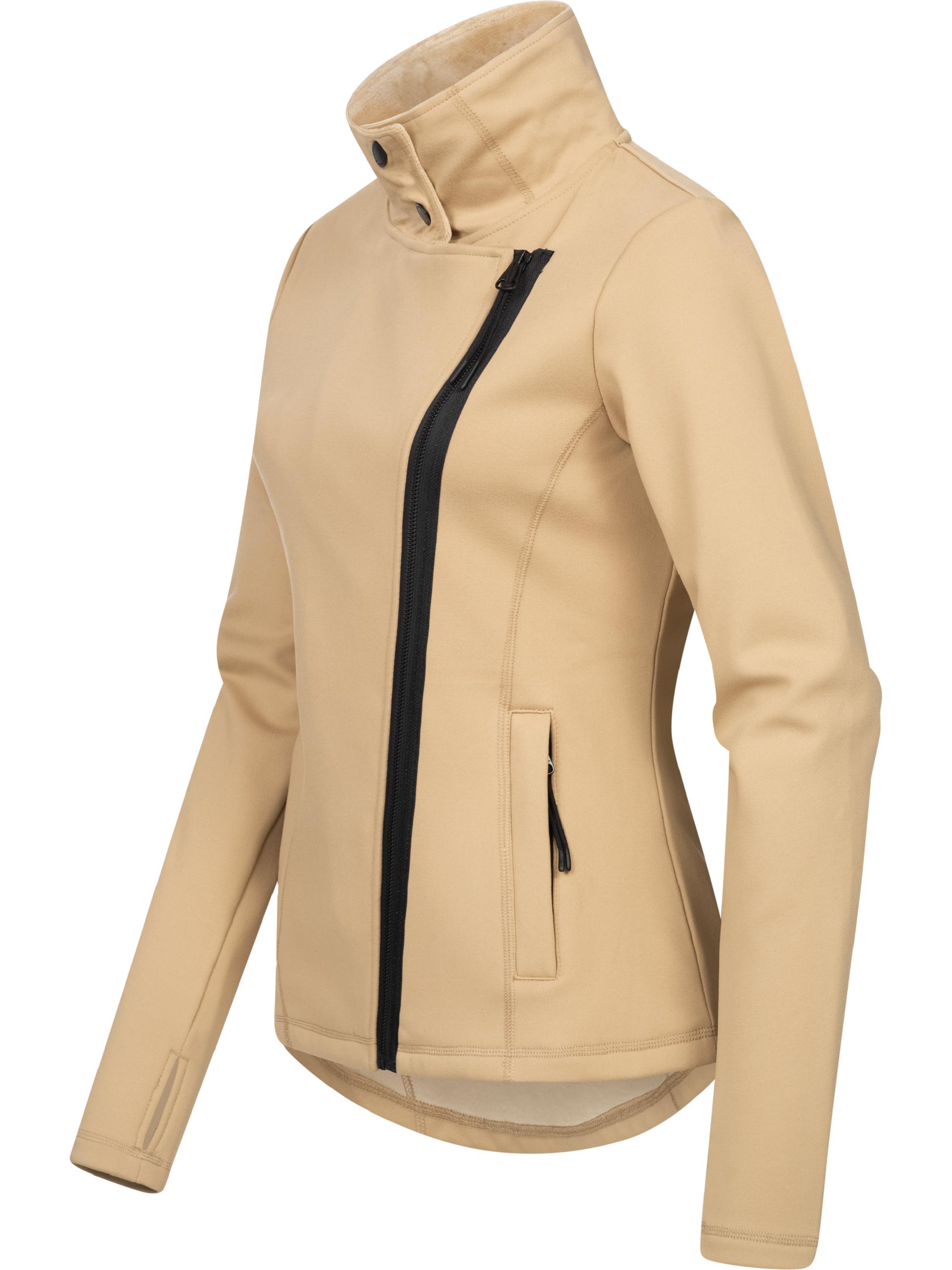 Kuschlig weiche Sweatjacke "Saskie" Taupe