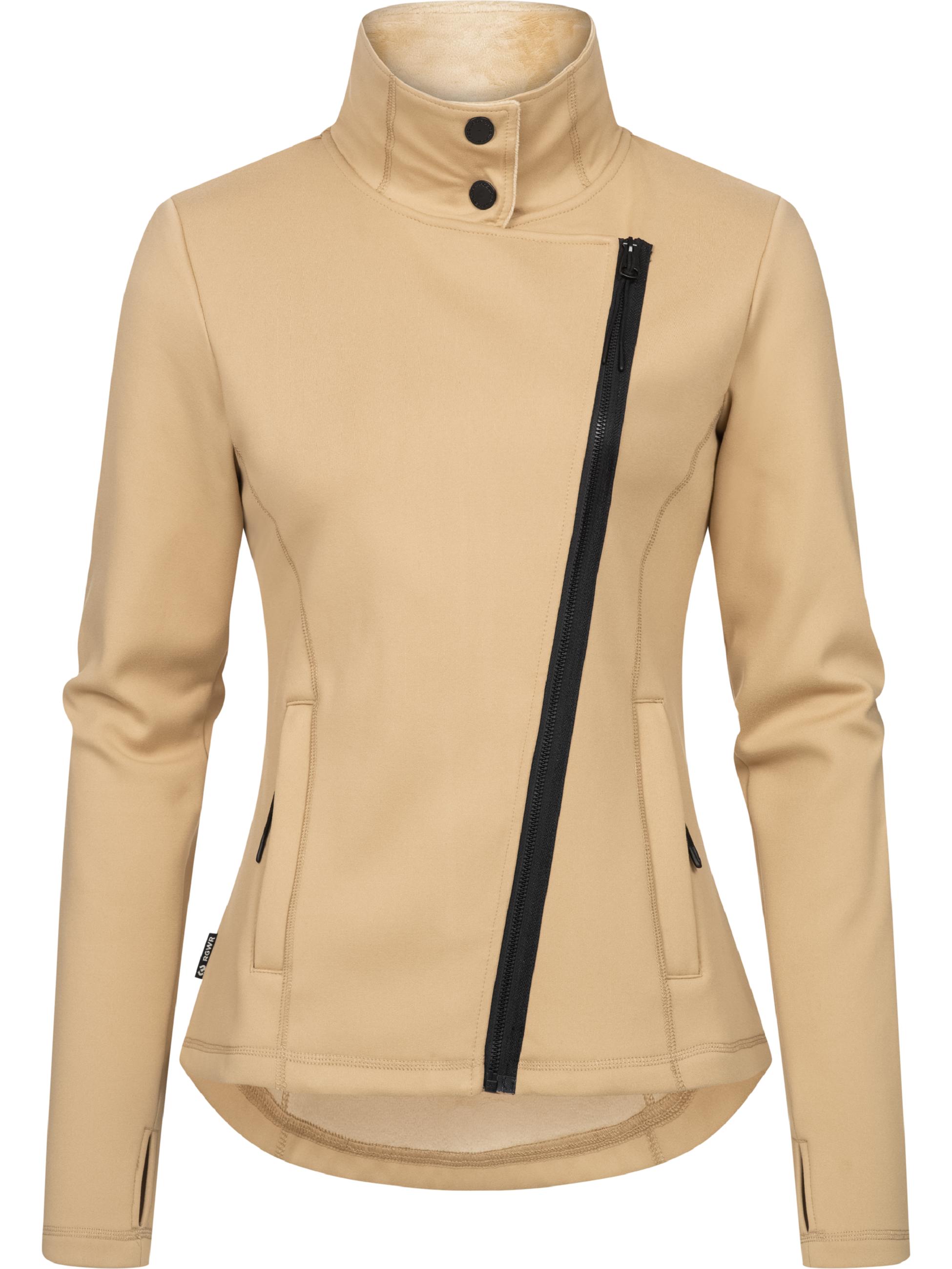 Kuschlig weiche Sweatjacke "Saskie" Taupe