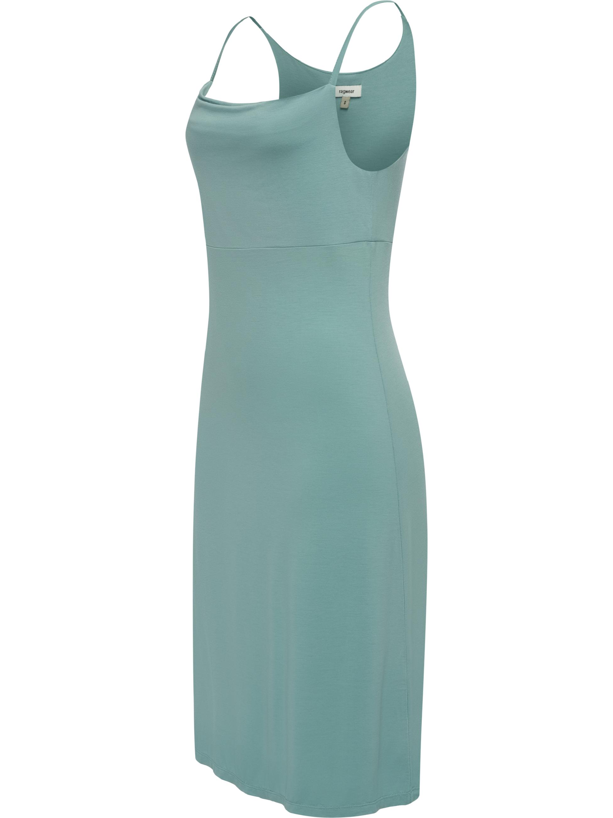 Sommerkleid Kurzarm Midikleid "Saturia" Aqua