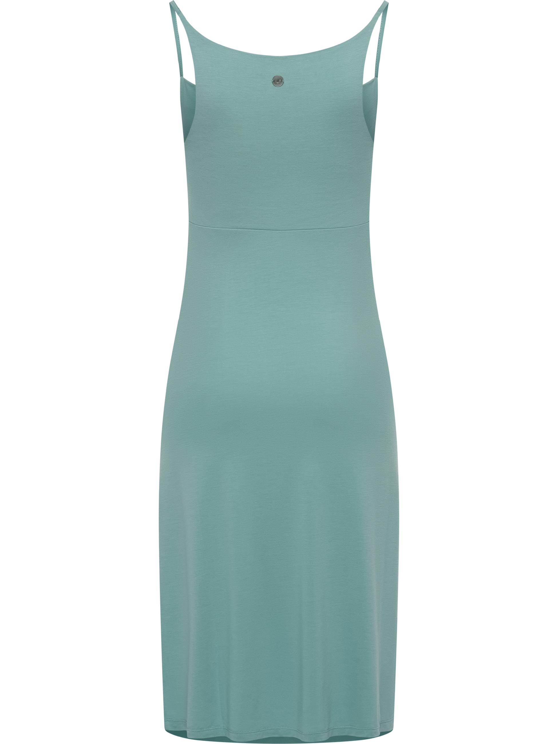 Sommerkleid Kurzarm Midikleid "Saturia" Aqua