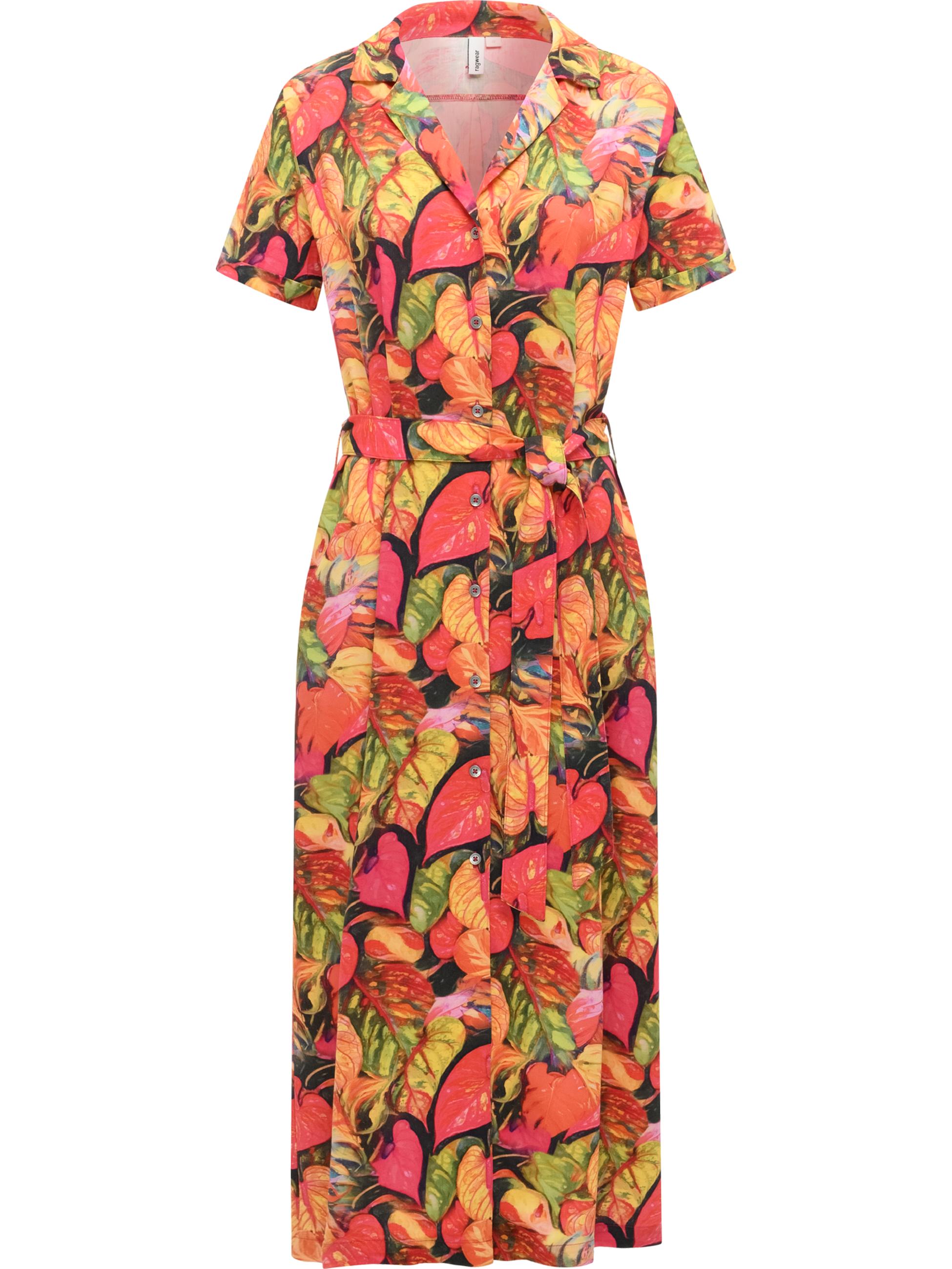 Midikleid mit Allover-Print "Sawira Long Print" Multi Combo