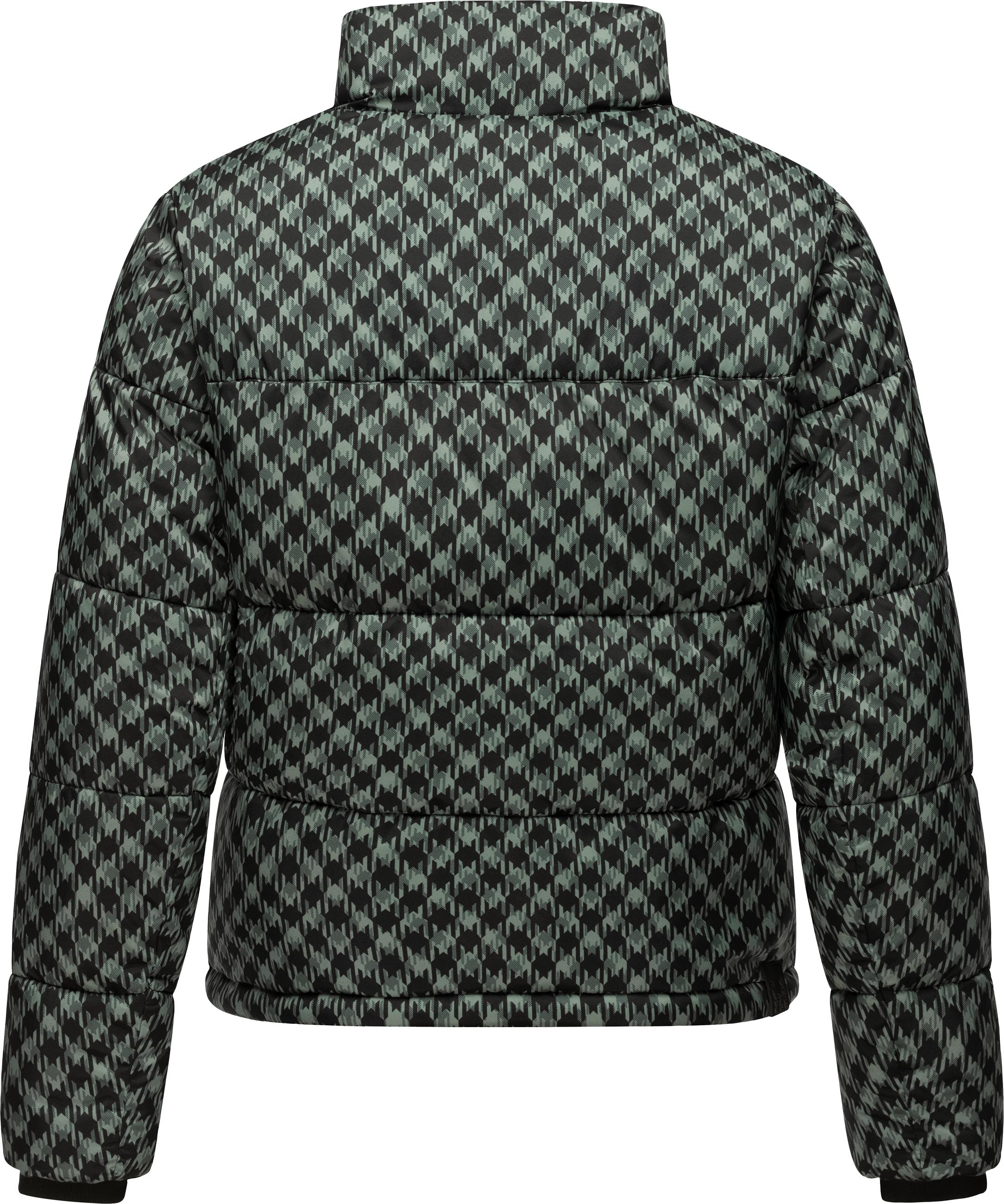 Steppjacke mit modischem Print "Serah Print" Dusty Green