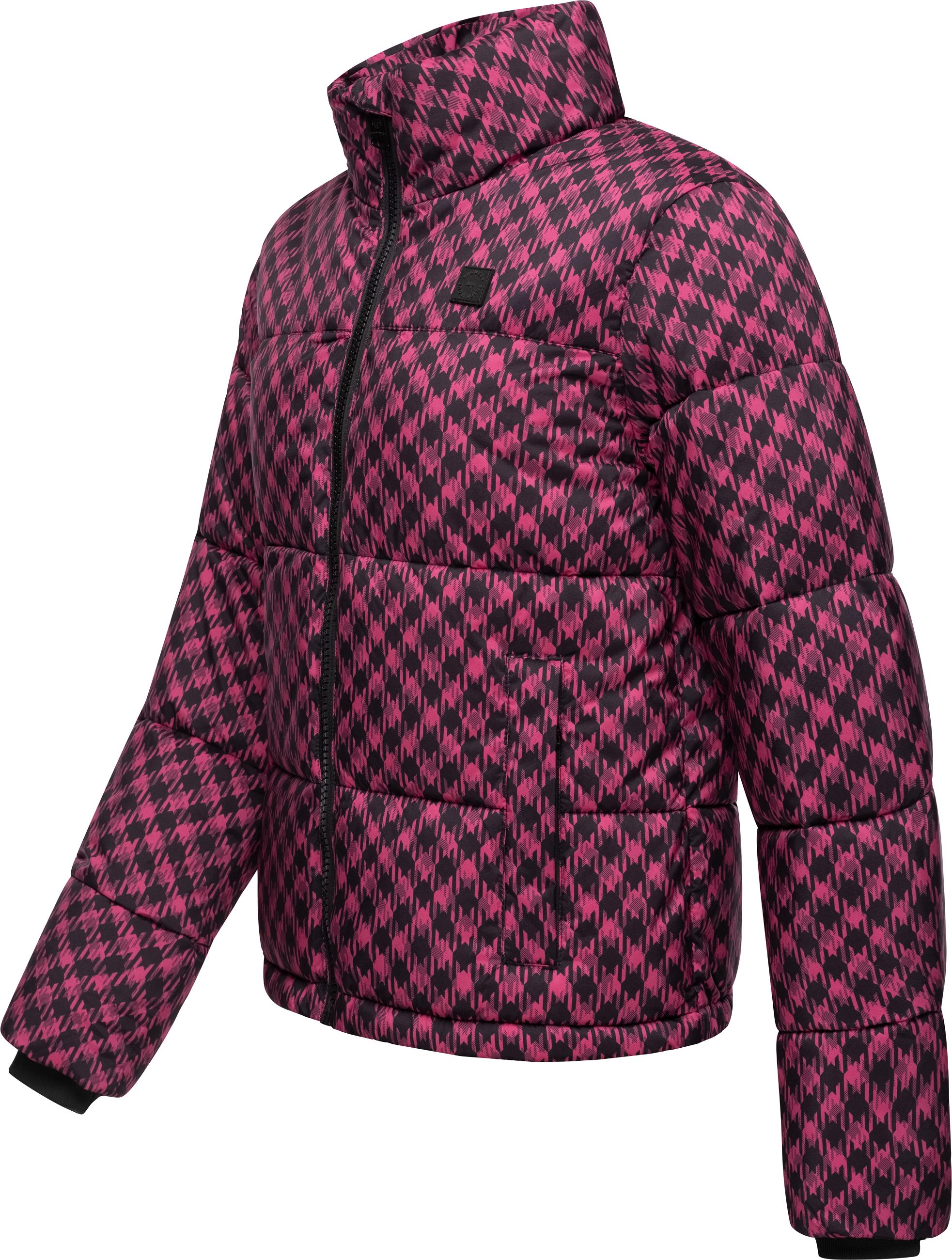 Steppjacke mit modischem Print "Serah Print" Fuchsia