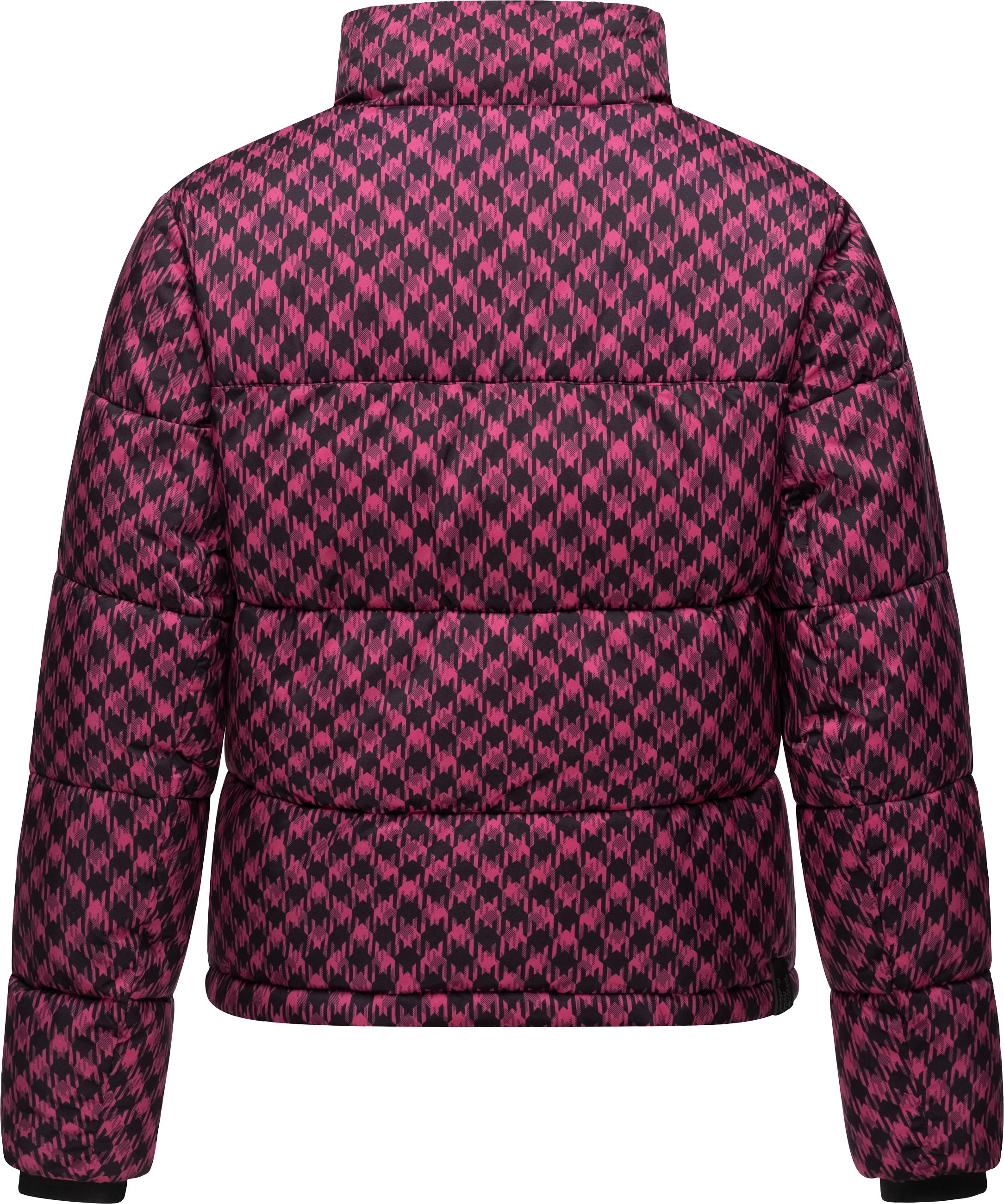 Steppjacke mit modischem Print "Serah Print" Fuchsia