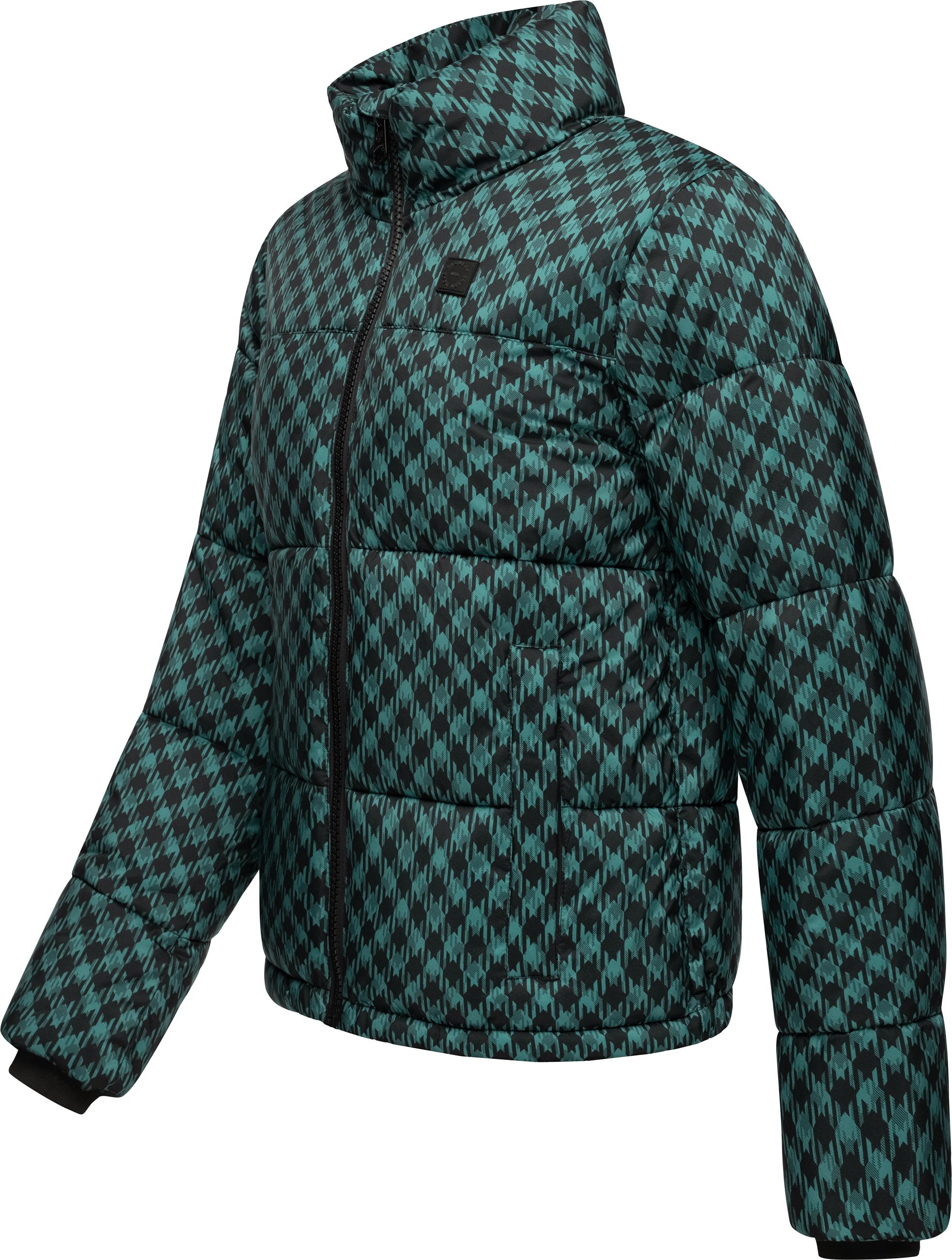 Steppjacke mit modischem Print "Serah Print" Ocean Green