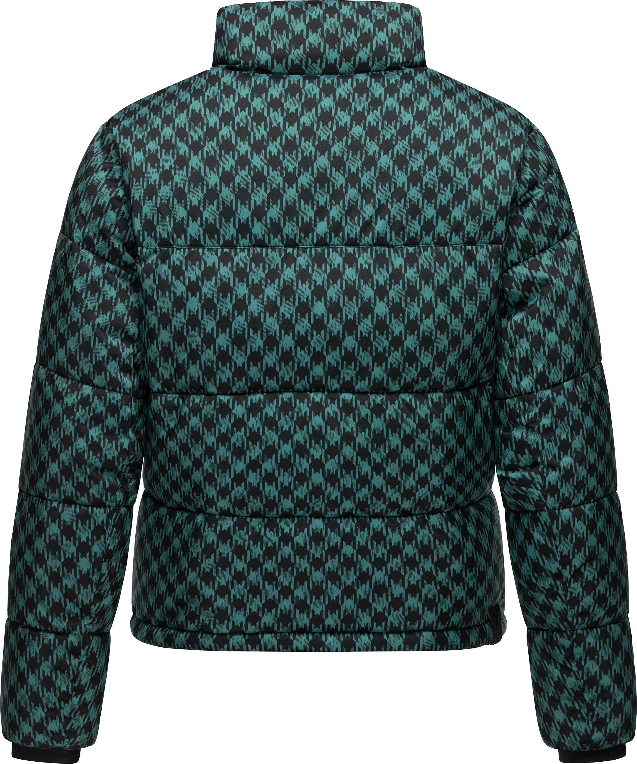 Steppjacke mit modischem Print "Serah Print" Ocean Green