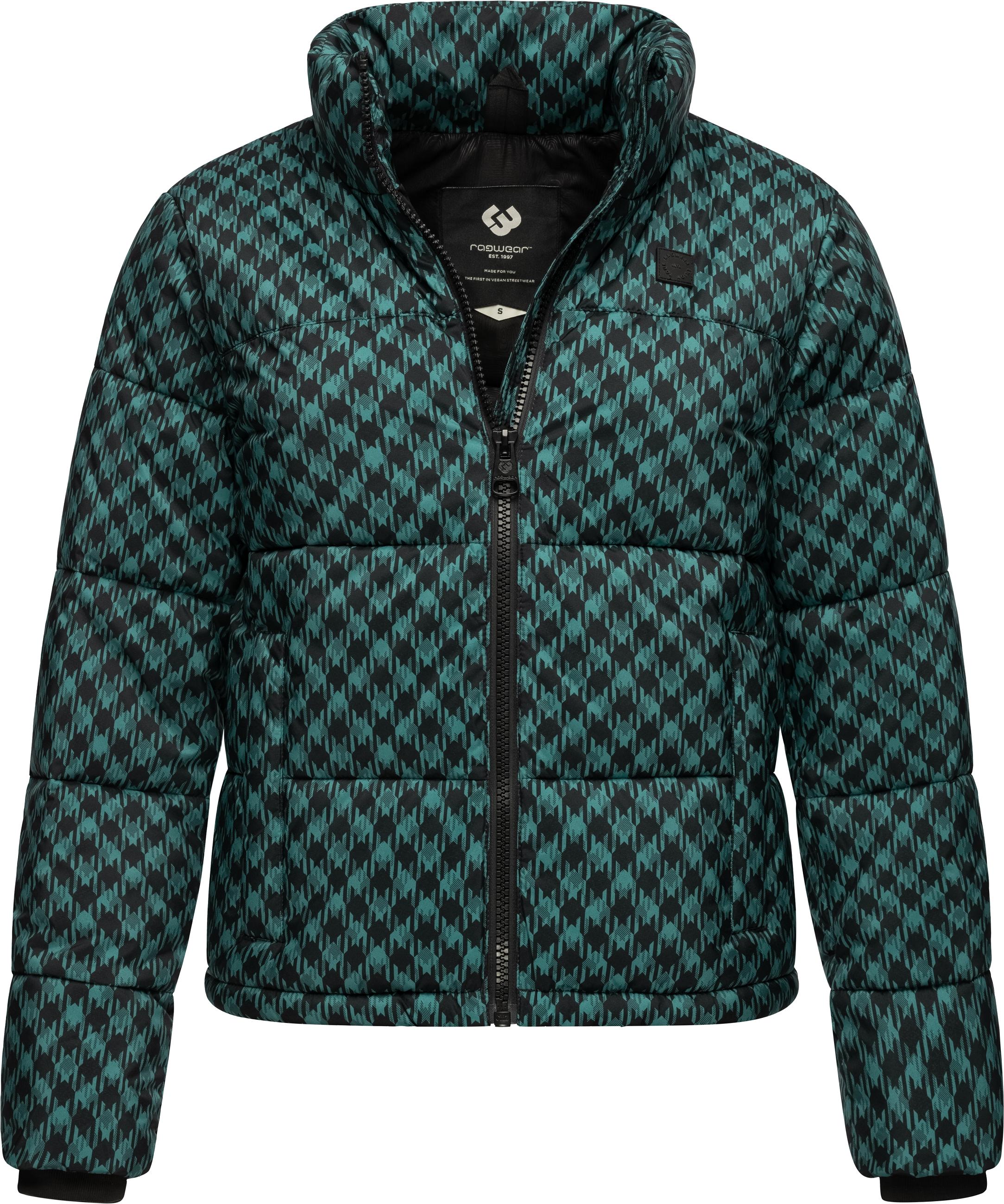 Wasserdichte Steppjacke mit modischem Print "Serah Print" Ocean Green