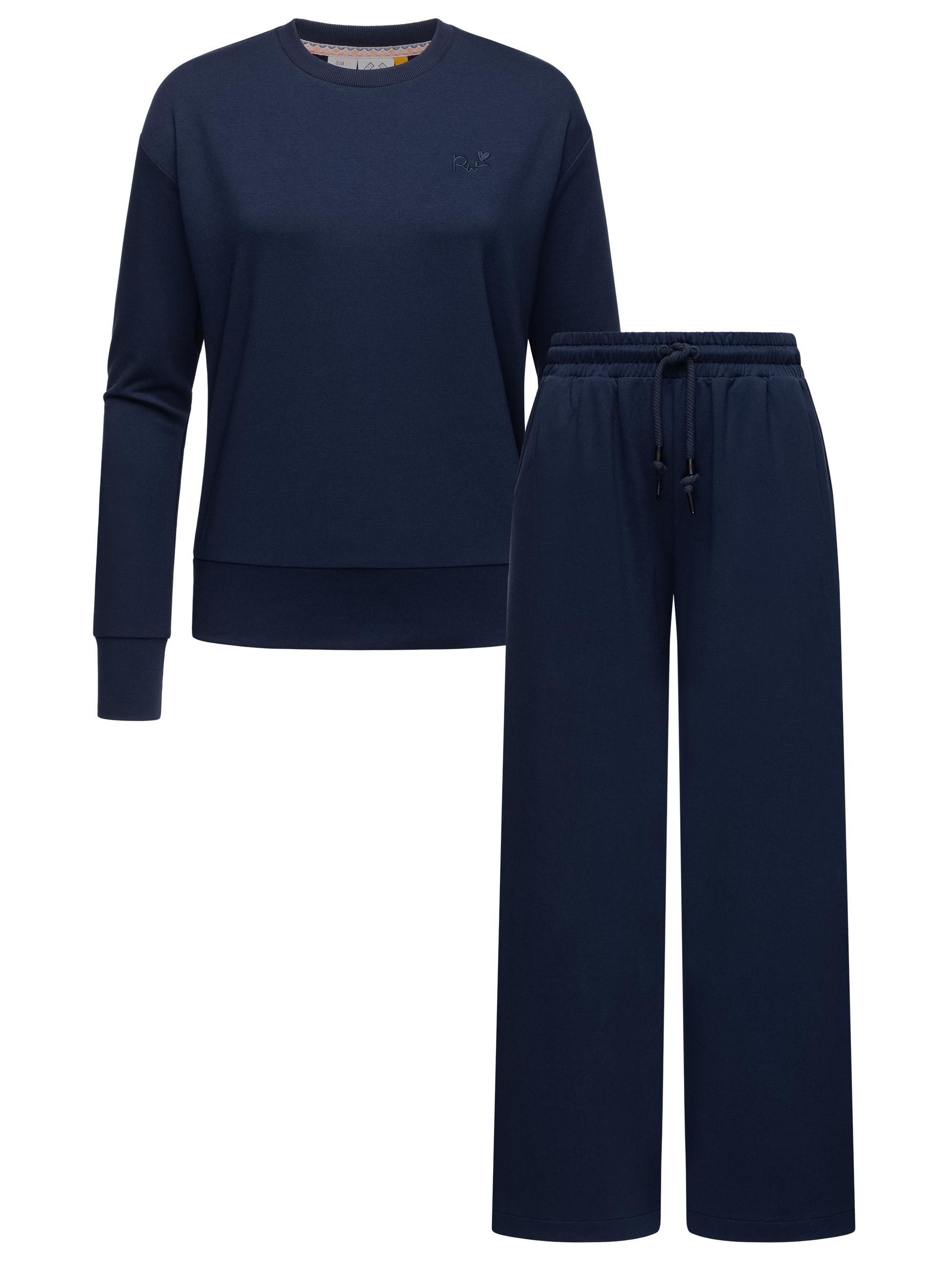 Freizeitanzug aus langer Hose und Pullover "Set Delje" Navy