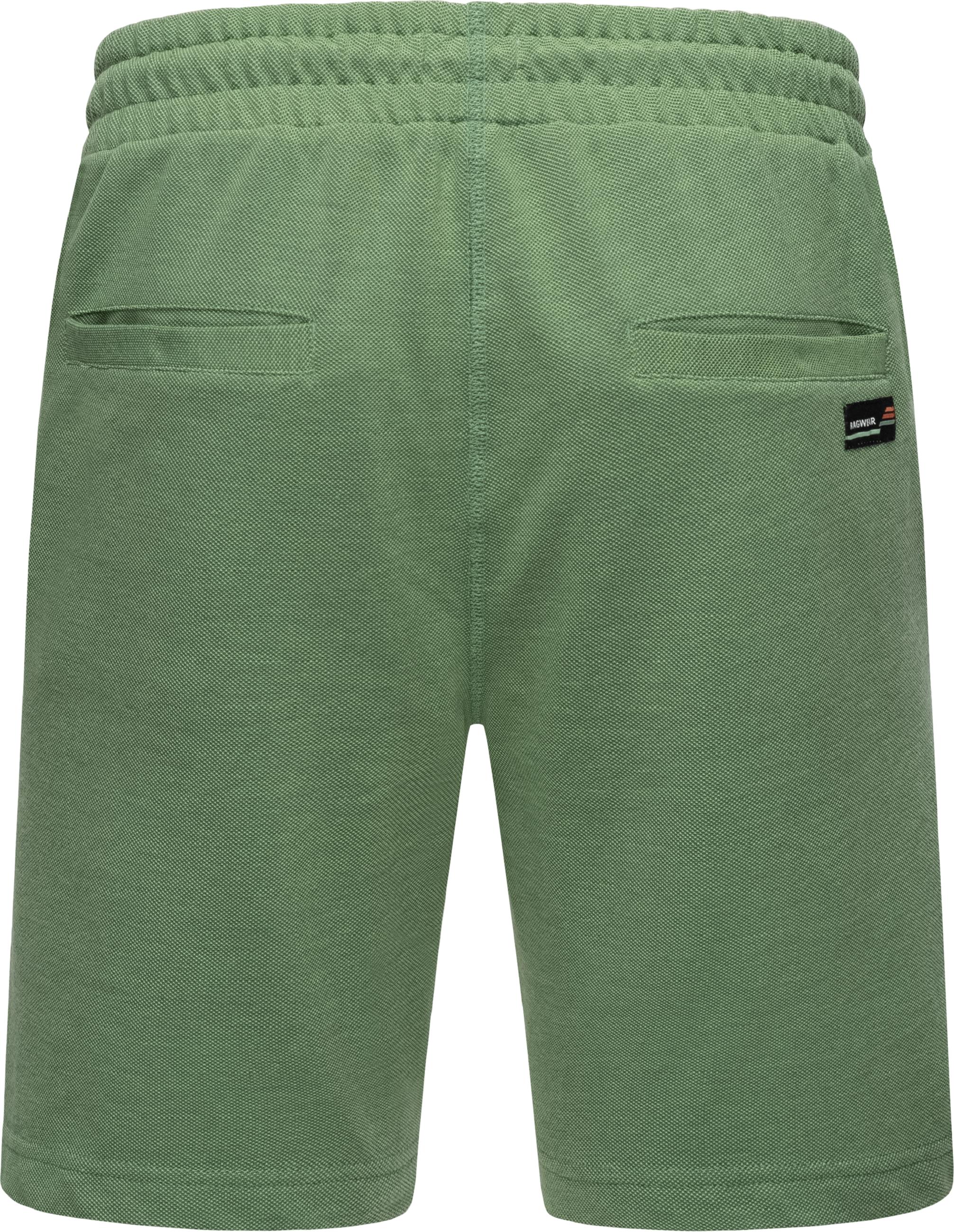 Freizeitanzug aus Hemd und Short "Set Porpi" Dusty Green