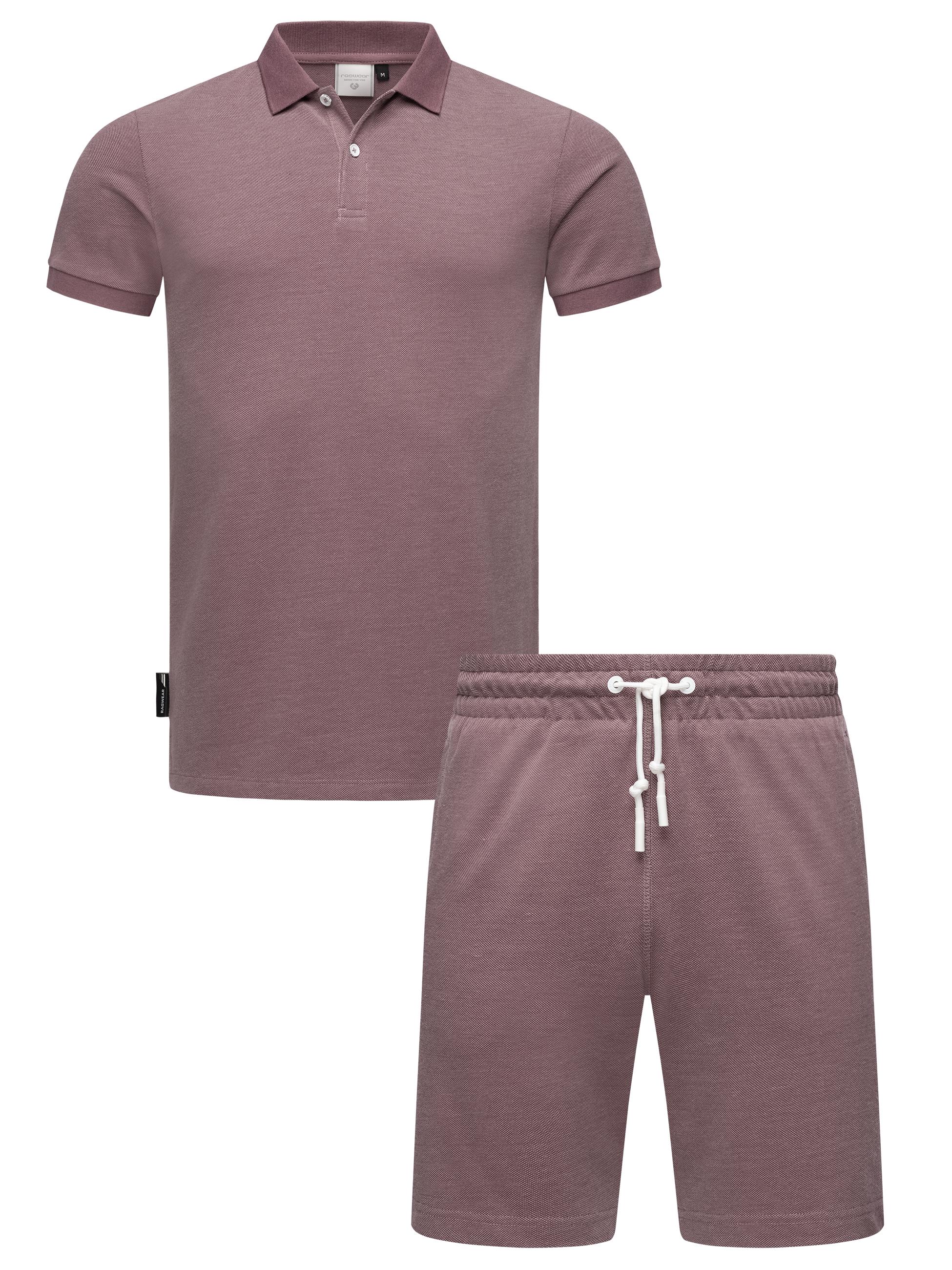 Freizeitanzug aus Hemd und Short "Set Porpi" Mauve