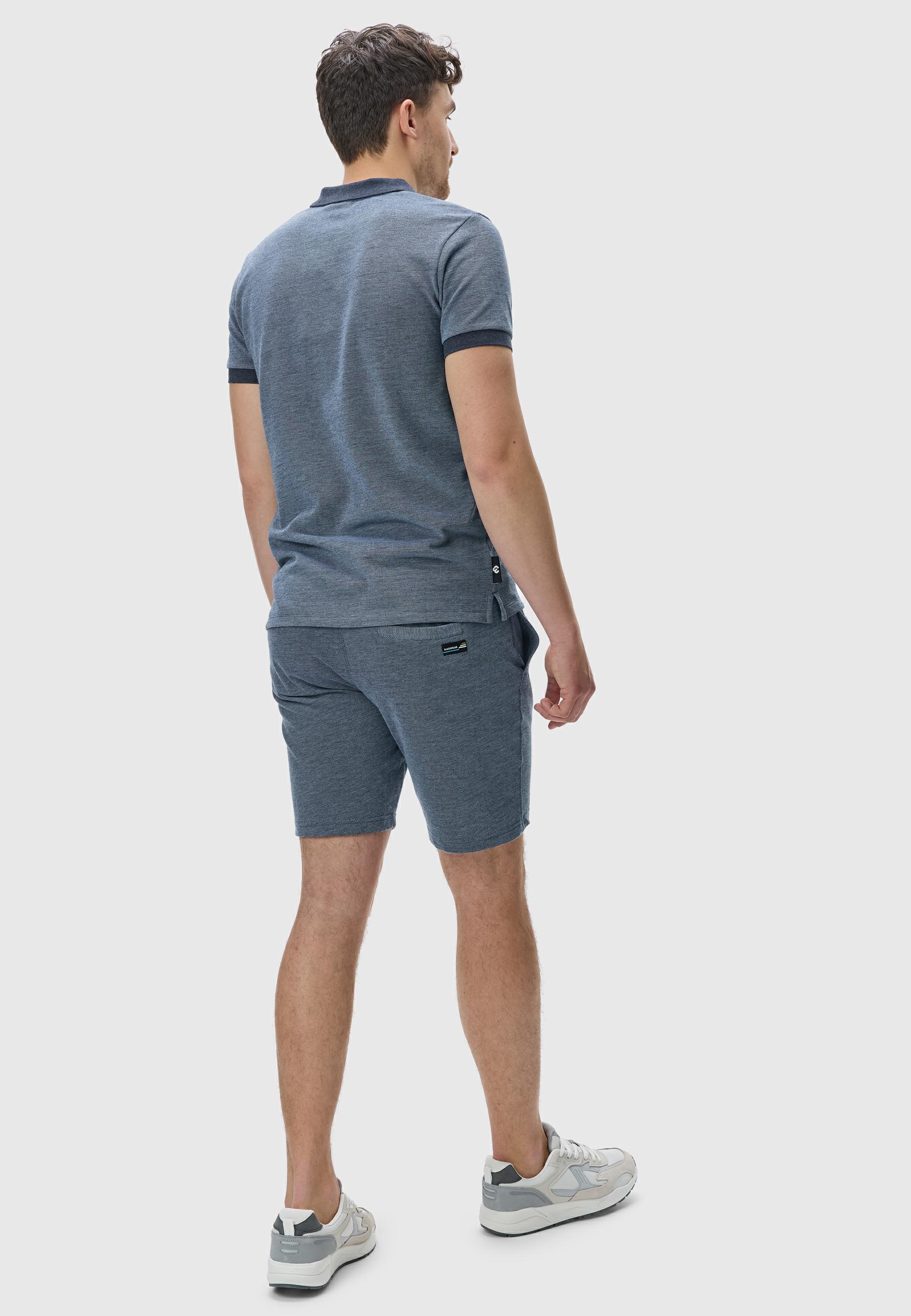 Freizeitanzug aus Hemd und Short "Set Porpi" Navy