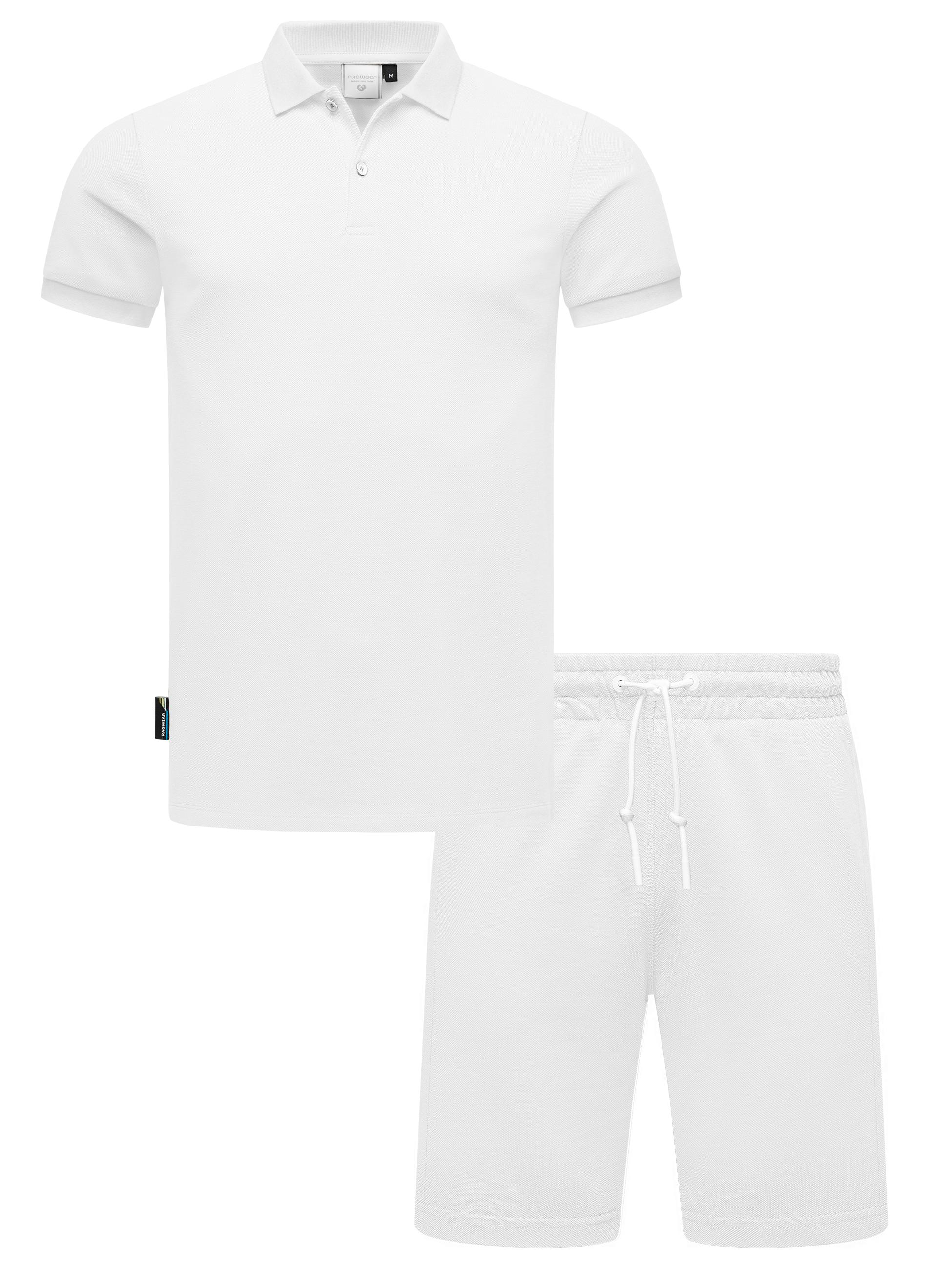 Freizeitanzug aus Hemd und Short "Set Porpi" White