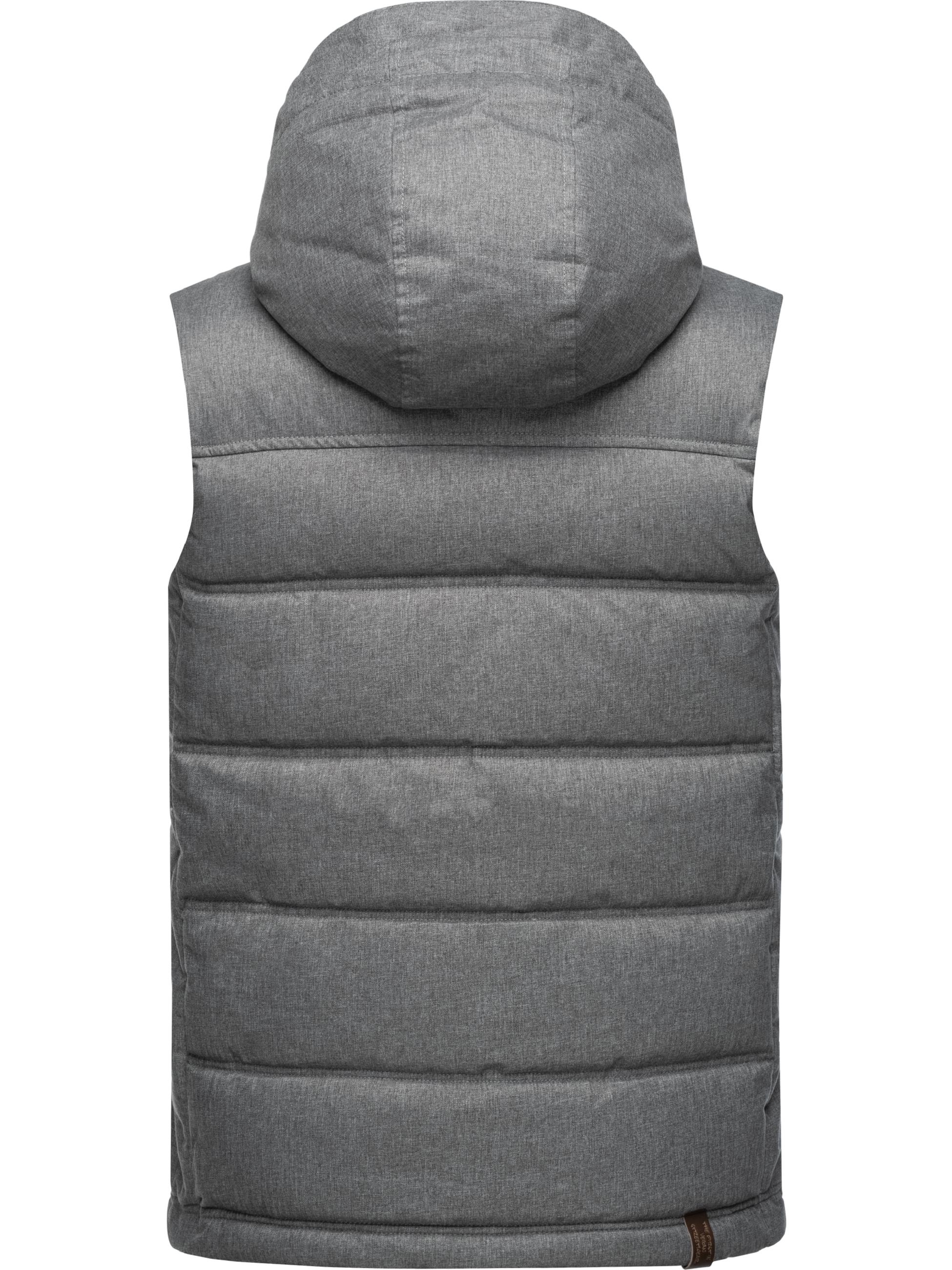 Warme Steppweste mit Kapuze "Seto" Grey