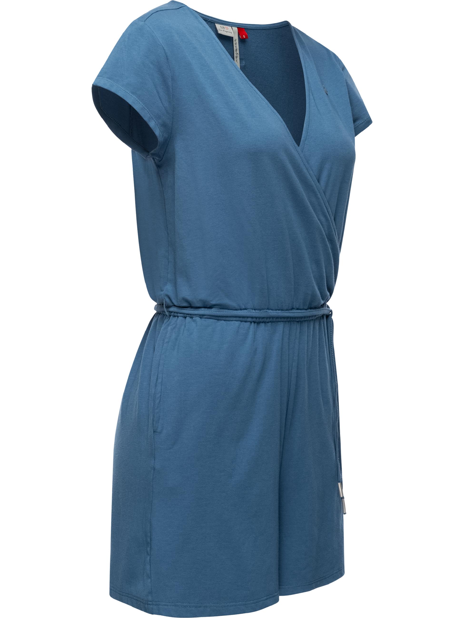 Kurzer Jumpsuit "Sharna" Indigo Blue