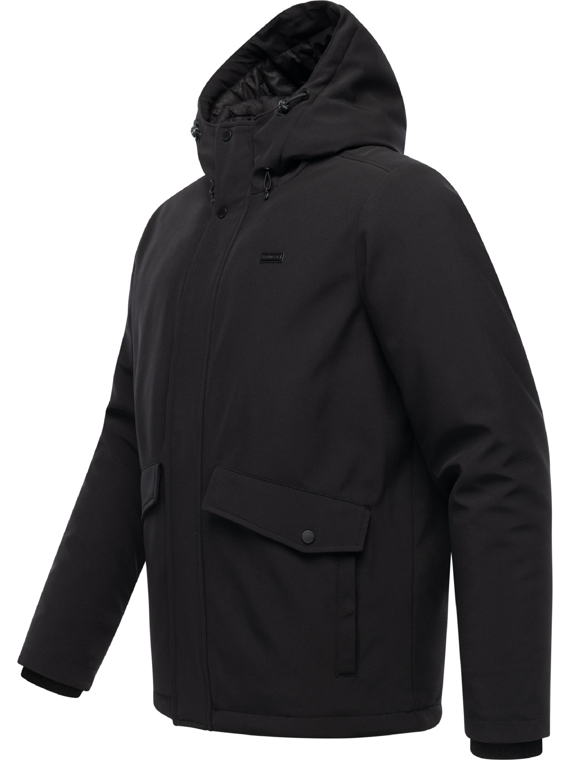 Wasserdichte Softshelljacke mit Kapuze "Shellis YOUMODO" Black