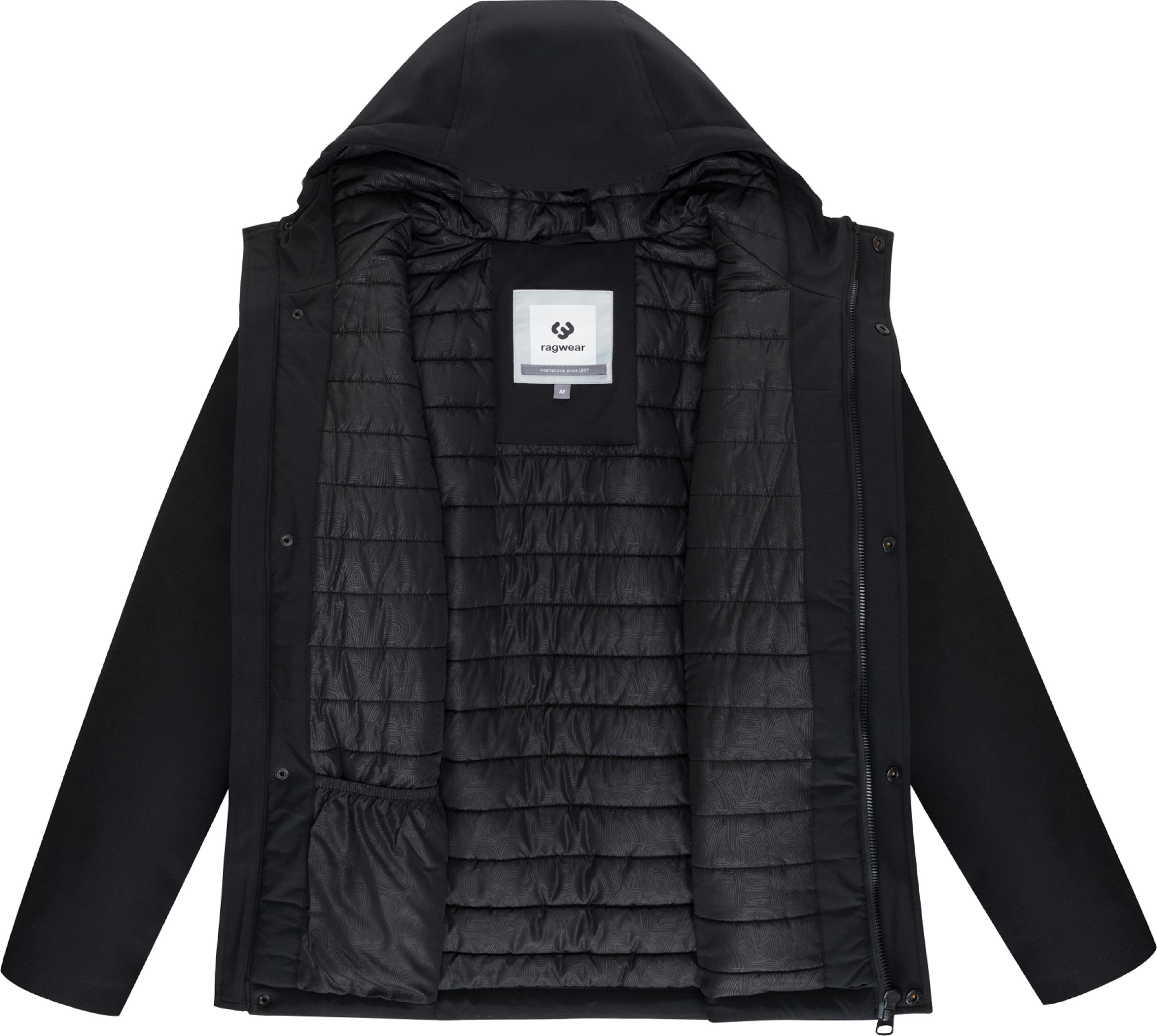 Wasserdichte Softshelljacke mit Kapuze "Shellis YOUMODO" Black