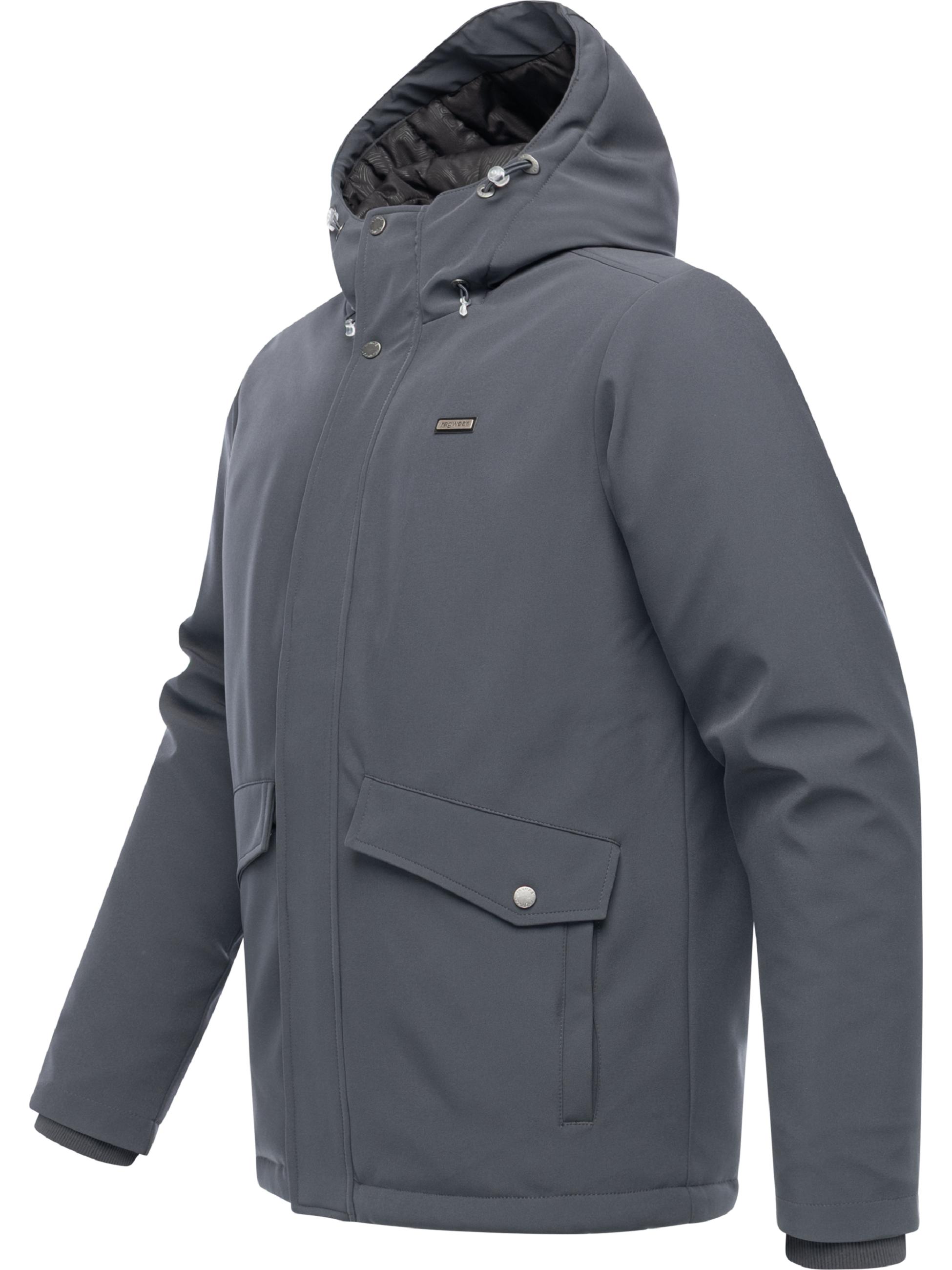 Wasserdichte Softshelljacke mit Kapuze "Shellis YOUMODO" Dark Grey