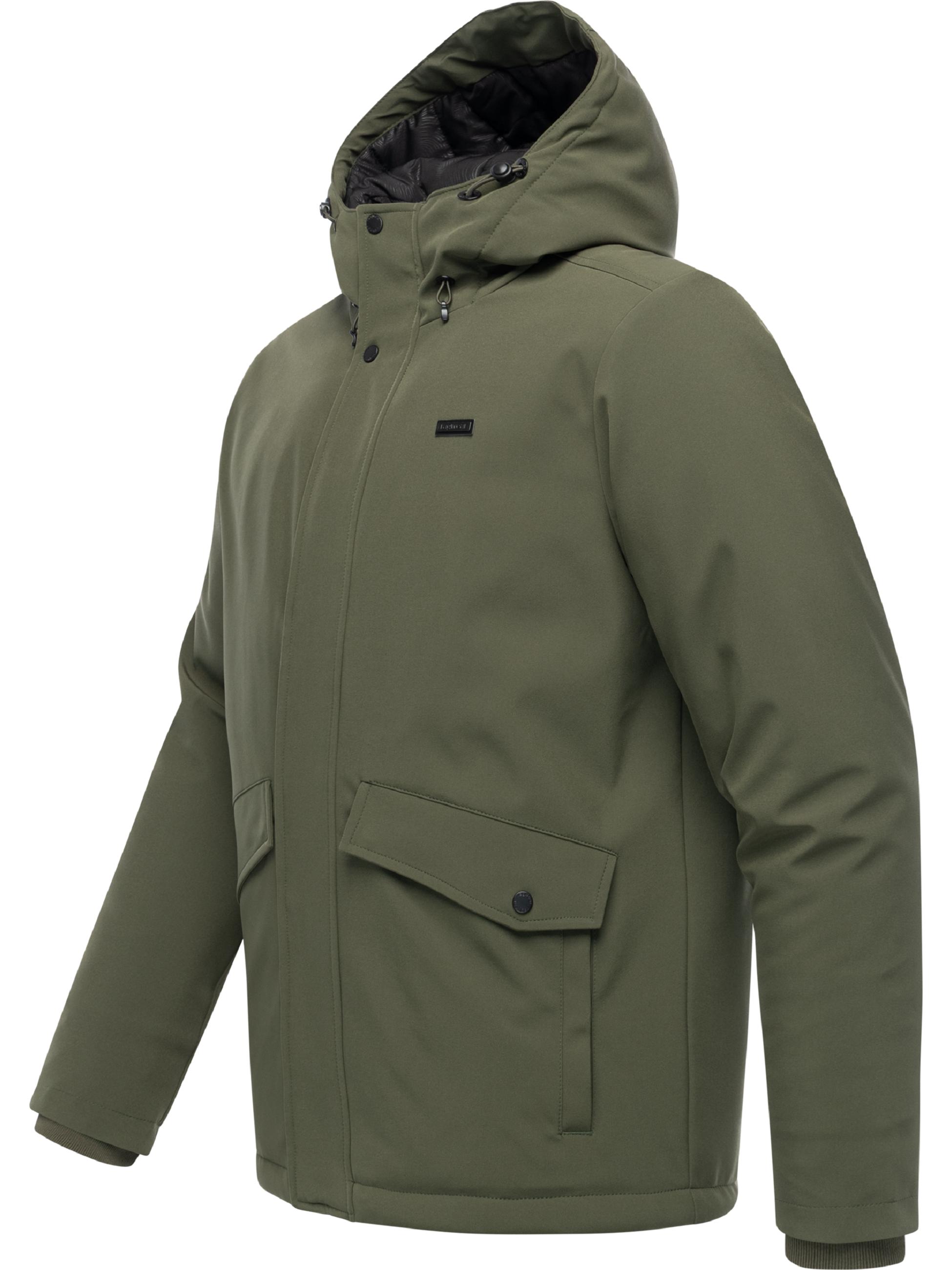 Wasserdichte Softshelljacke mit Kapuze "Shellis YOUMODO" Dark Olive