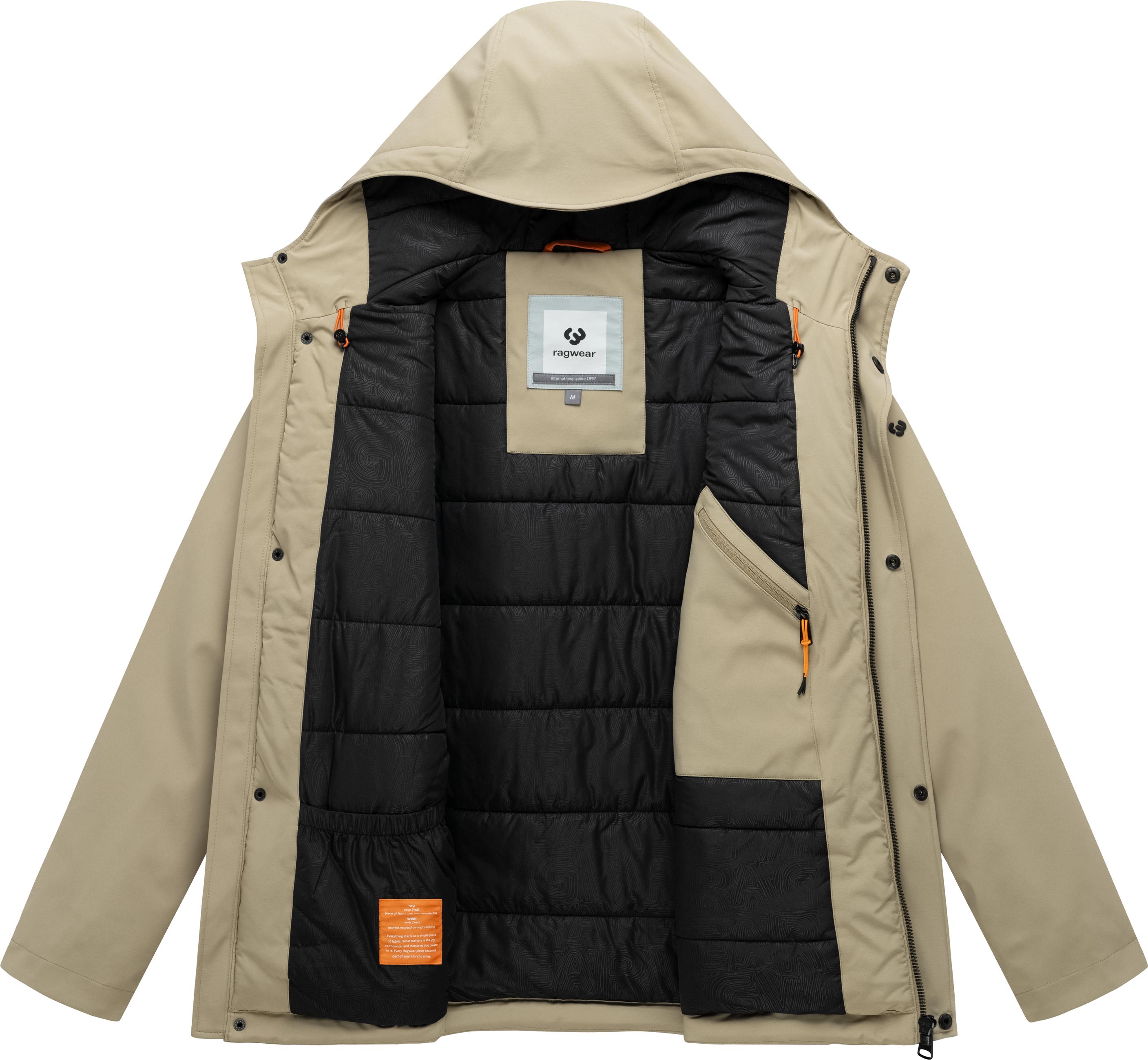 Wasserdichte Softshelljacke mit Kapuze "Shellis YOUMODO" Sand26