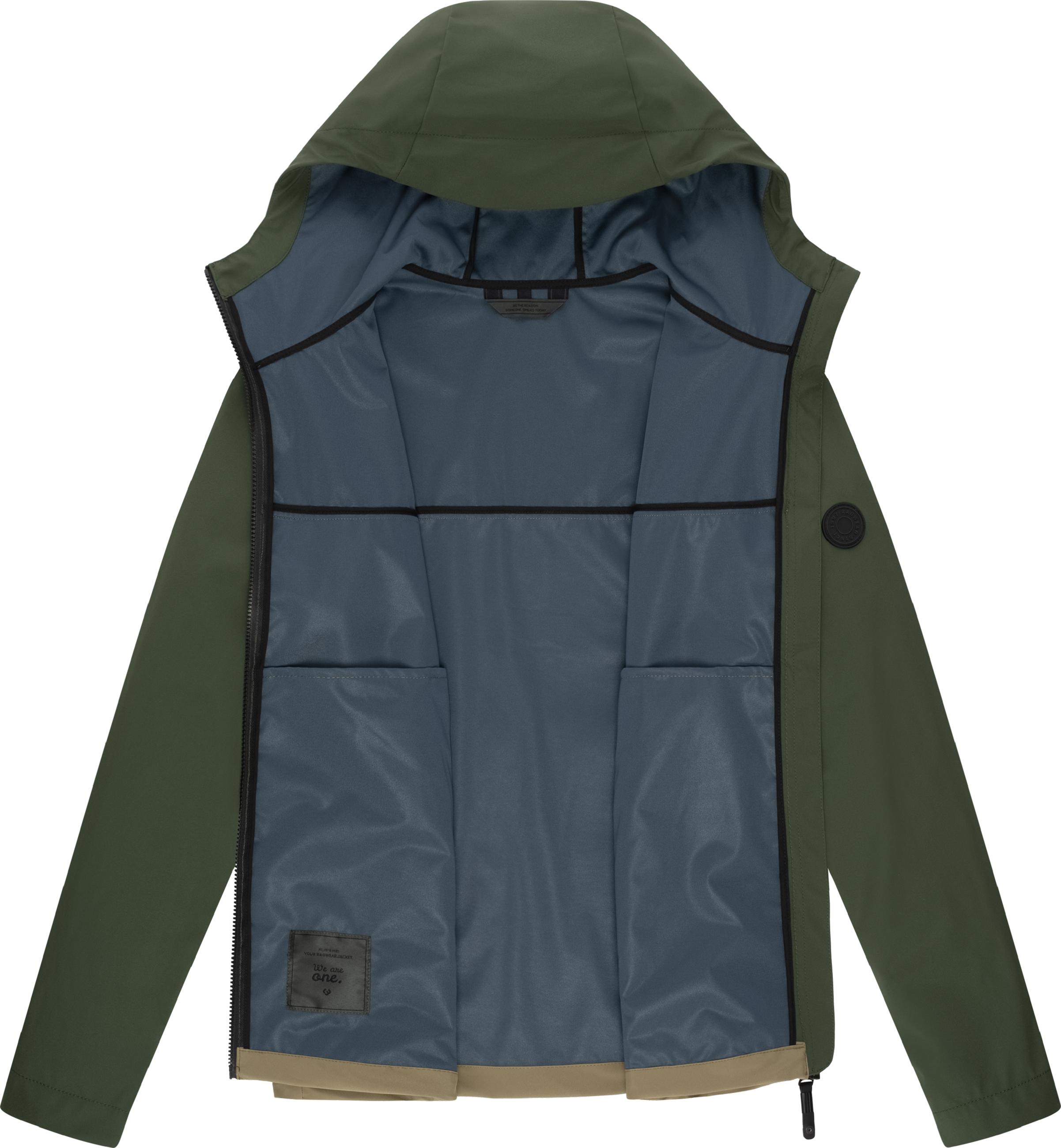 Softshell Übergangsjacke "Shellwie Block" Dark Olive