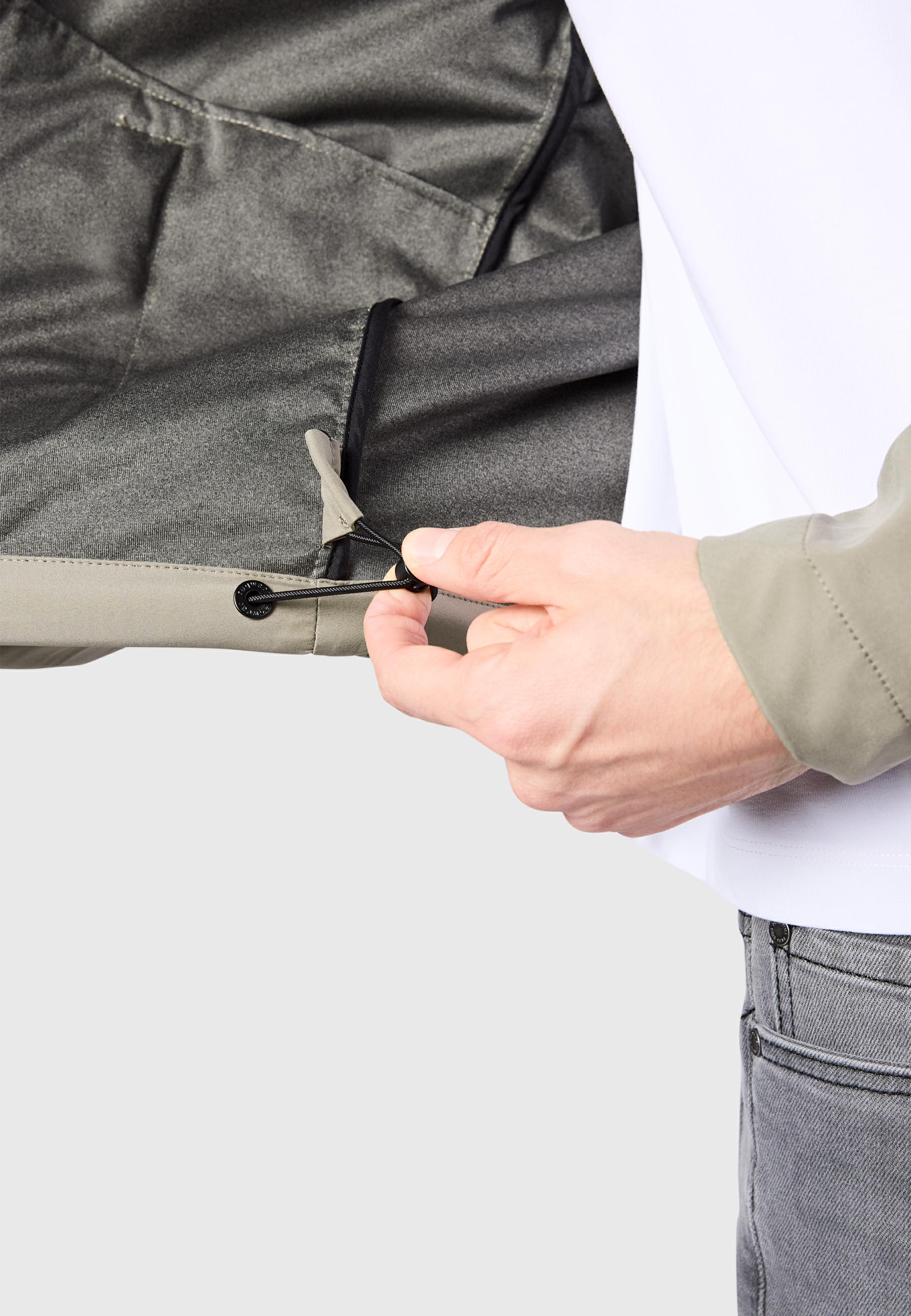 Wasserdichte Übergangsjacke mit Kapuze "Shellwie Bonded" Dusty Olive