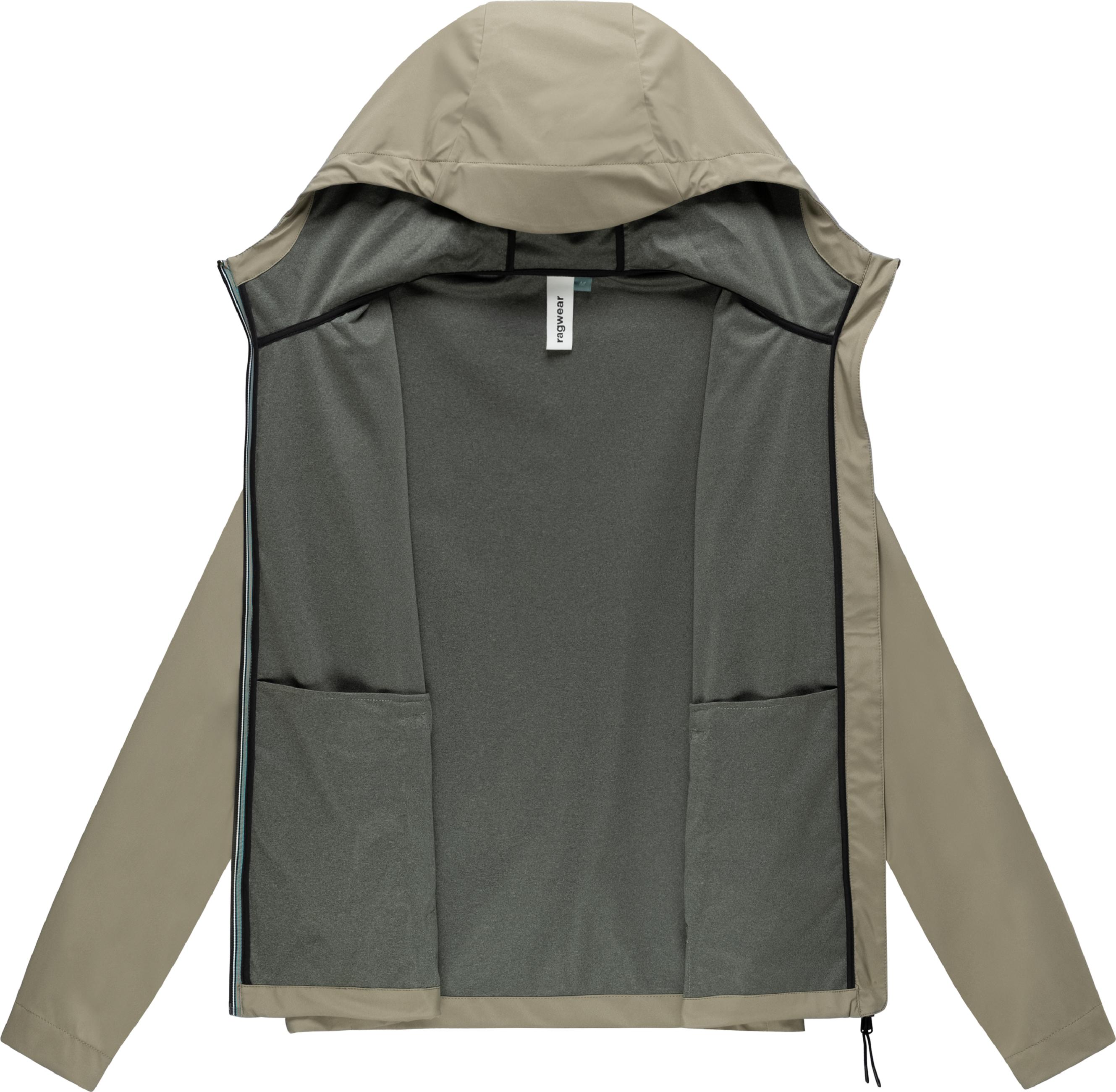 Wasserdichte Übergangsjacke mit Kapuze "Shellwie Bonded" Dusty Olive