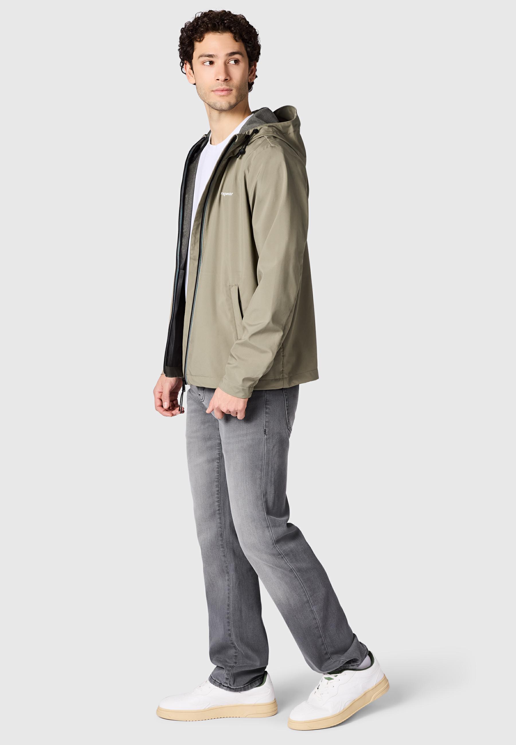 Wasserdichte Übergangsjacke mit Kapuze "Shellwie Bonded" Dusty Olive