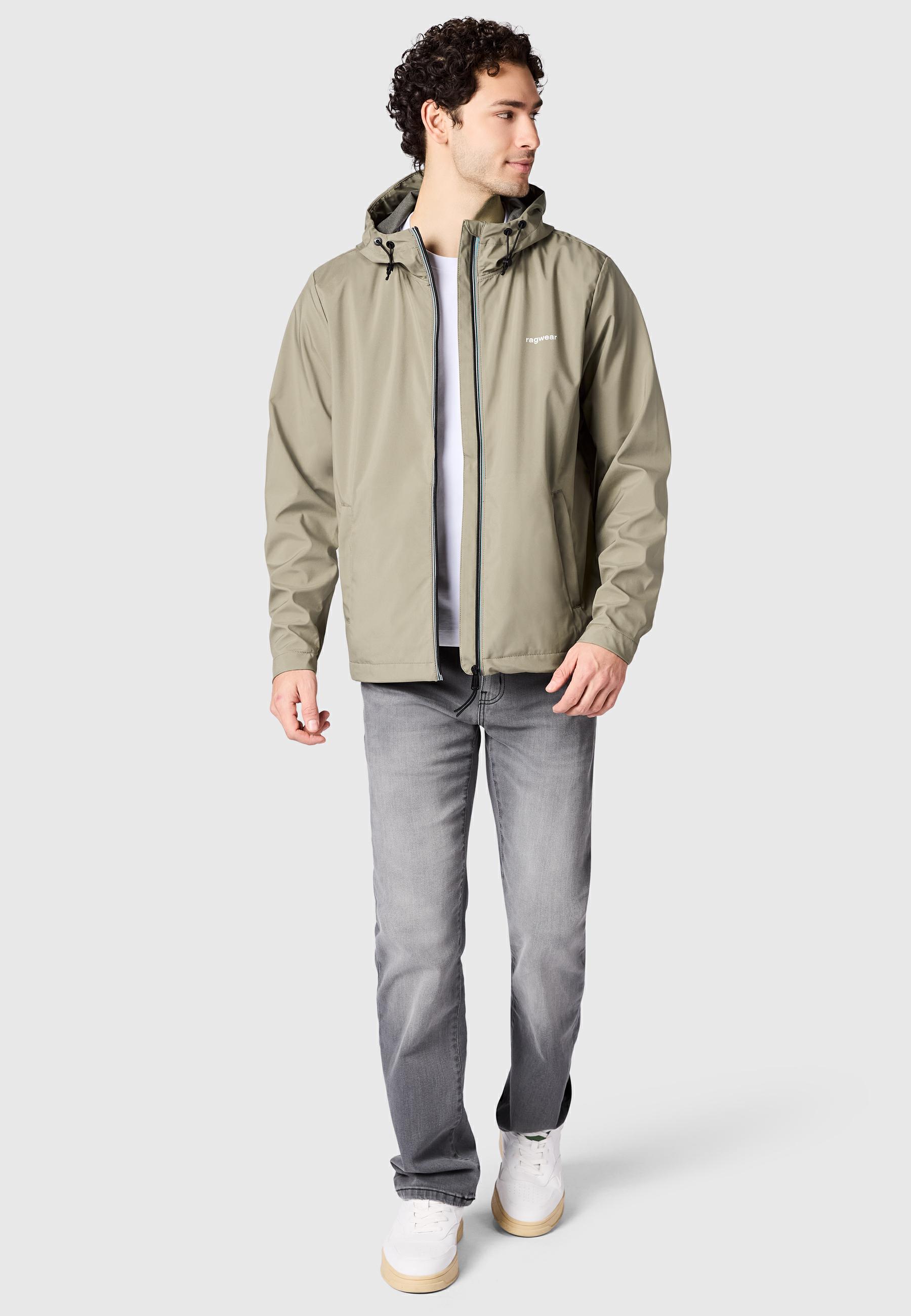 Wasserdichte Übergangsjacke mit Kapuze "Shellwie Bonded" Dusty Olive