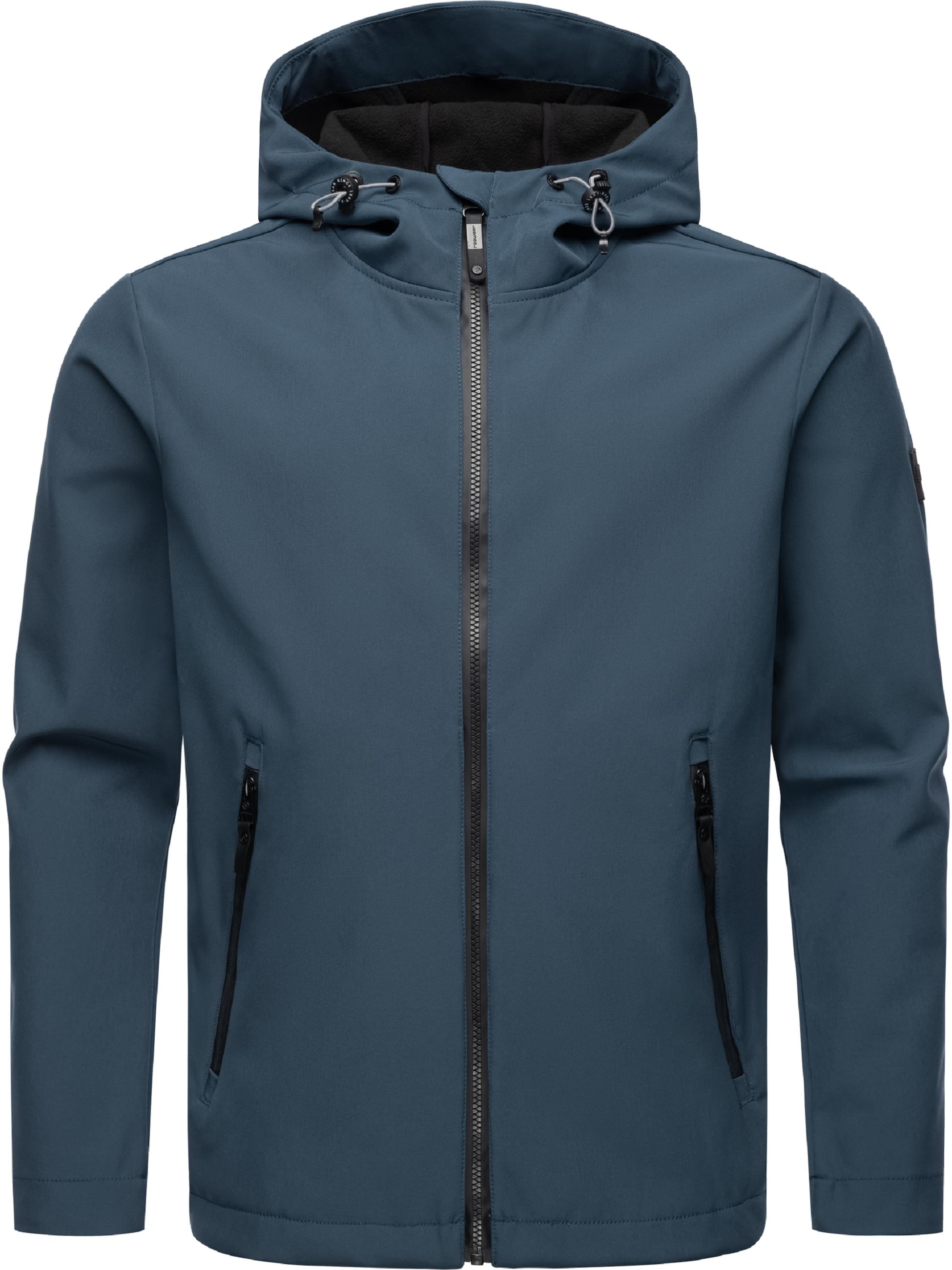 Wasserdichte Softshelljacke mit Kapuze "Shellwie Warm" Night Blue