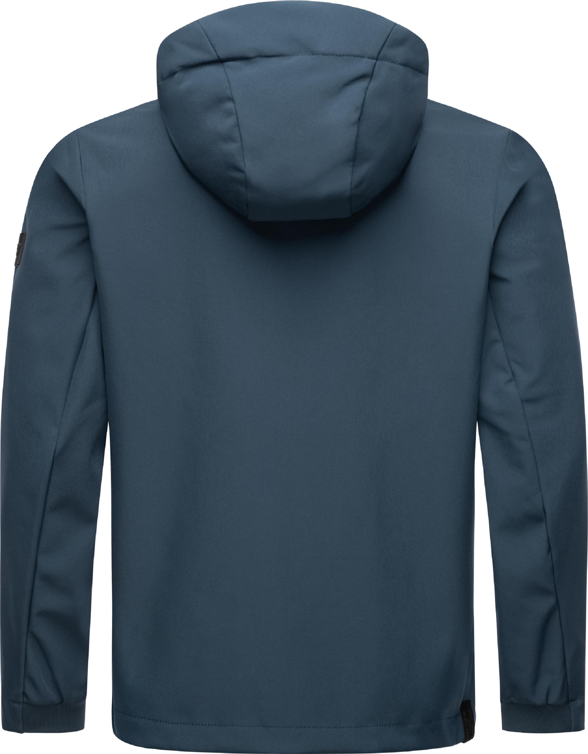 Wasserdichte Softshelljacke mit Kapuze "Shellwie Warm" Night Blue