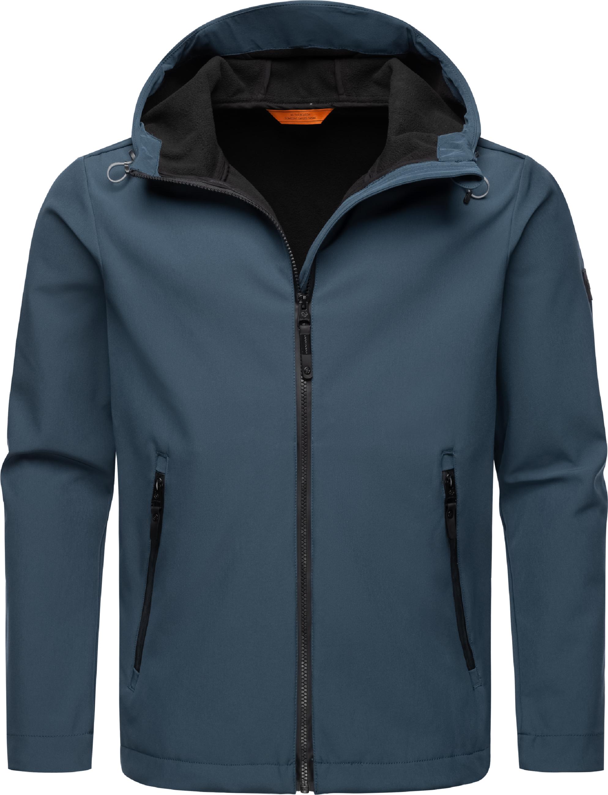 Wasserdichte Softshelljacke mit Kapuze "Shellwie Warm" Night Blue