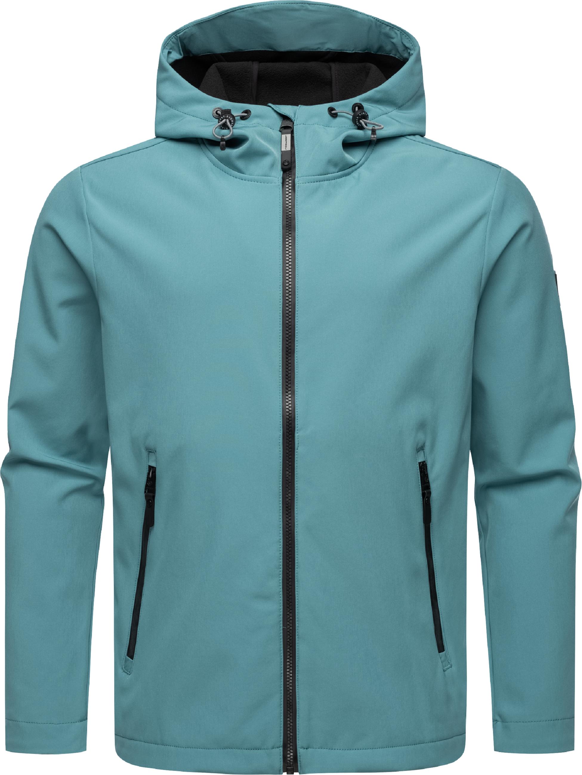 Wasserdichte Softshelljacke mit Kapuze "Shellwie Warm" Ocean Green