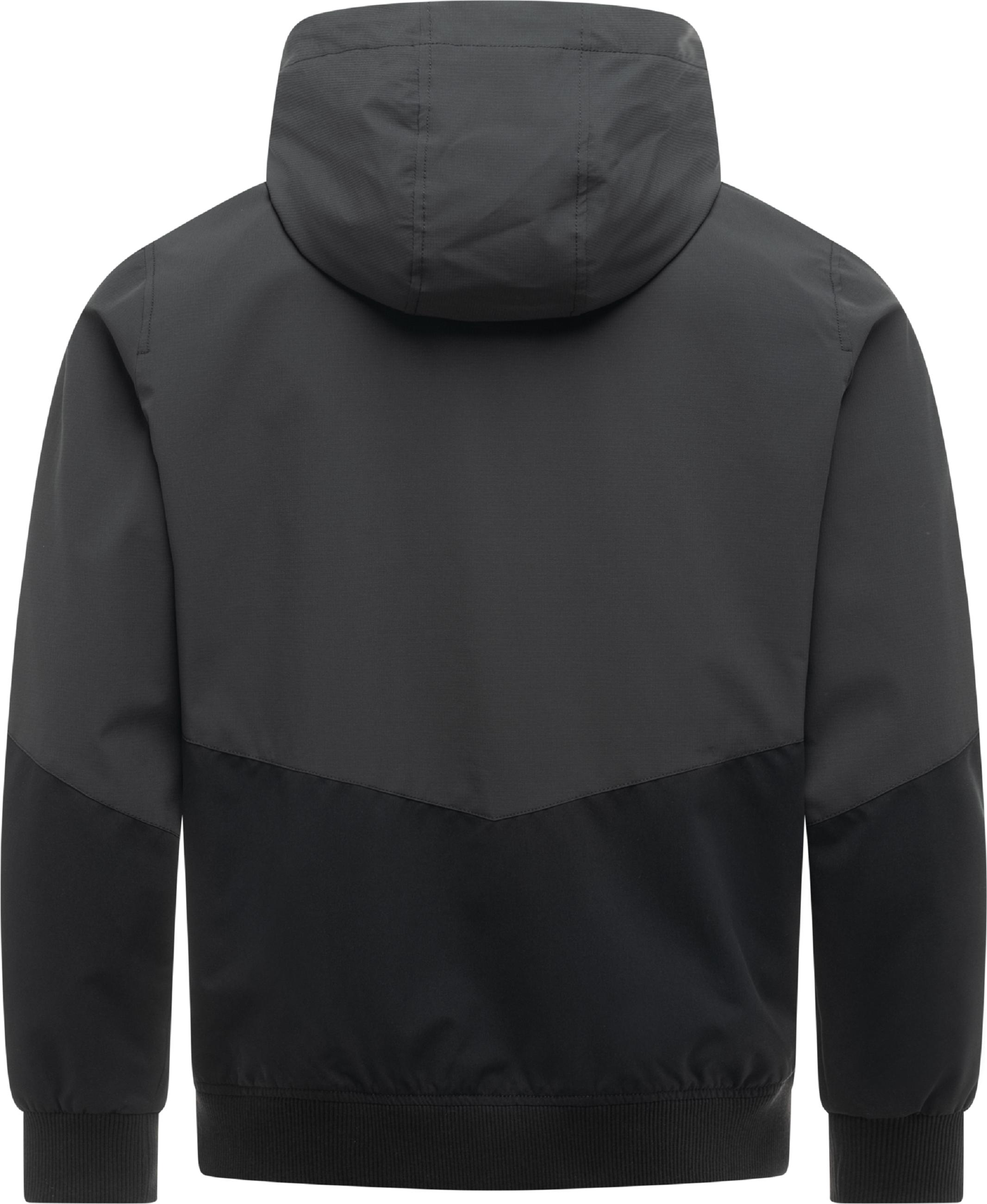 Wasserdichte Übergangsjacke mit Kapuze "Sherwend" Black