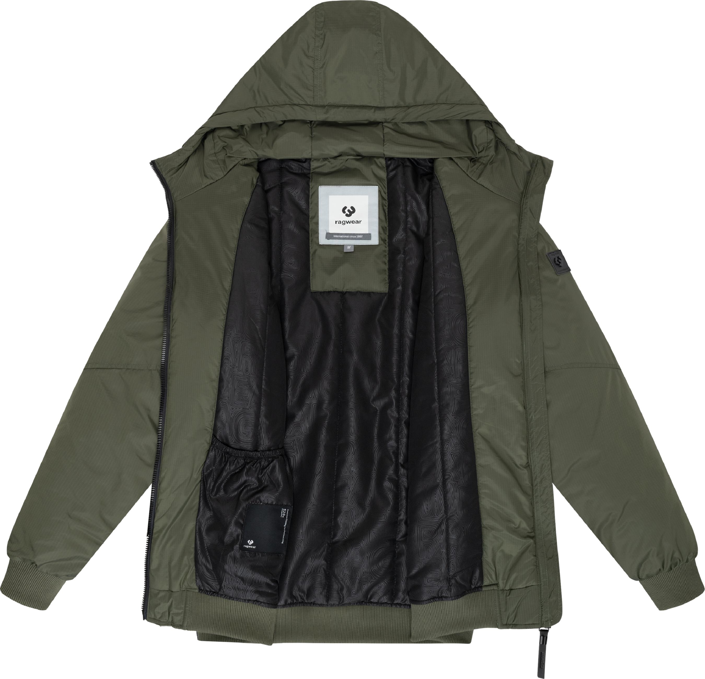 Outdoorjacke mit Kapuze "Sherwer YOUMODO" Dark Olive