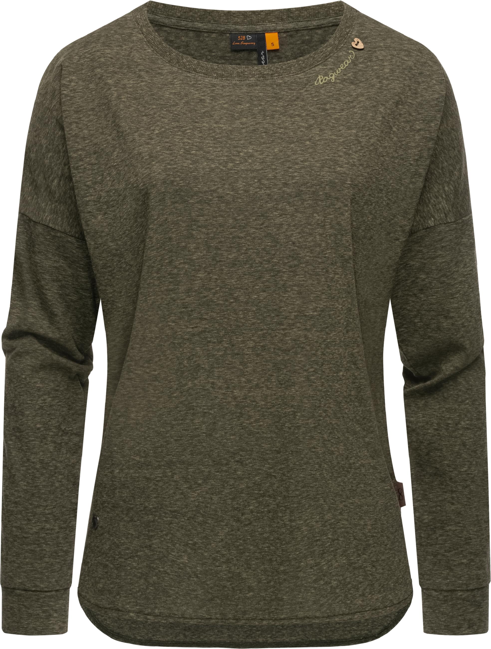Longsleeve mit abgerundetem Saum "Shimona Long" Olive