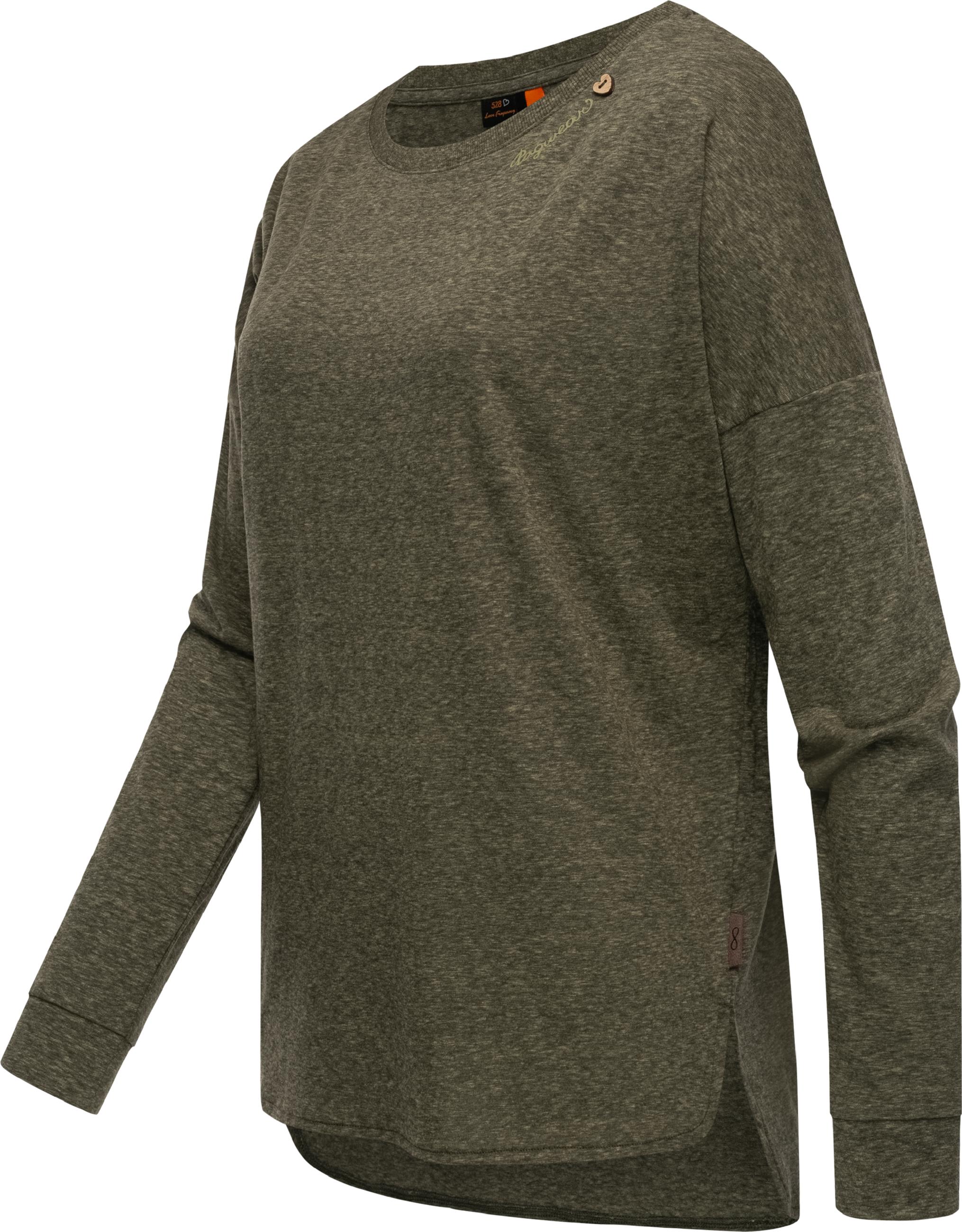 Longsleeve mit abgerundetem Saum "Shimona Long" Olive