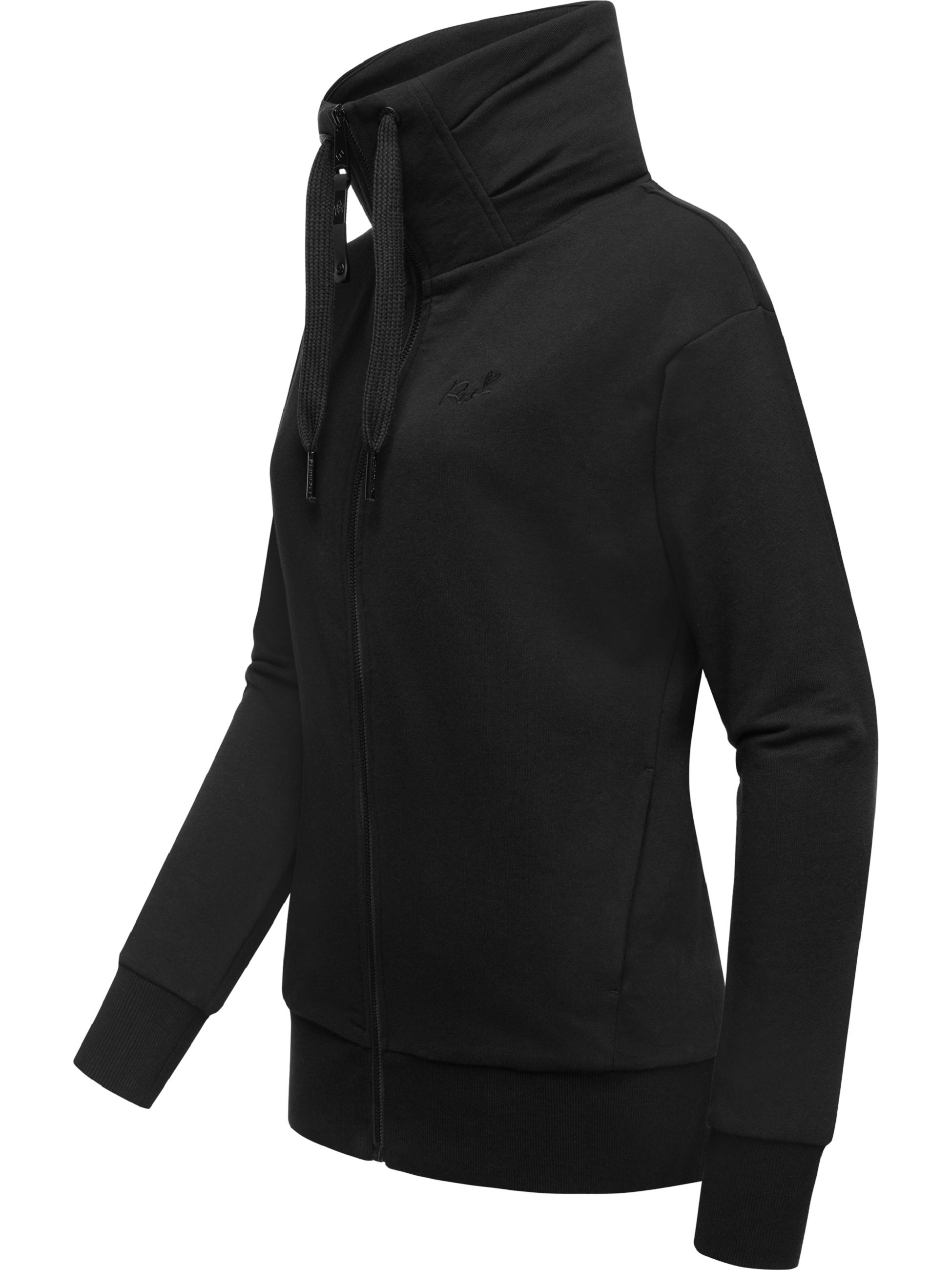 Sweatjacke mit hohem Kragen "Shocky" Black24